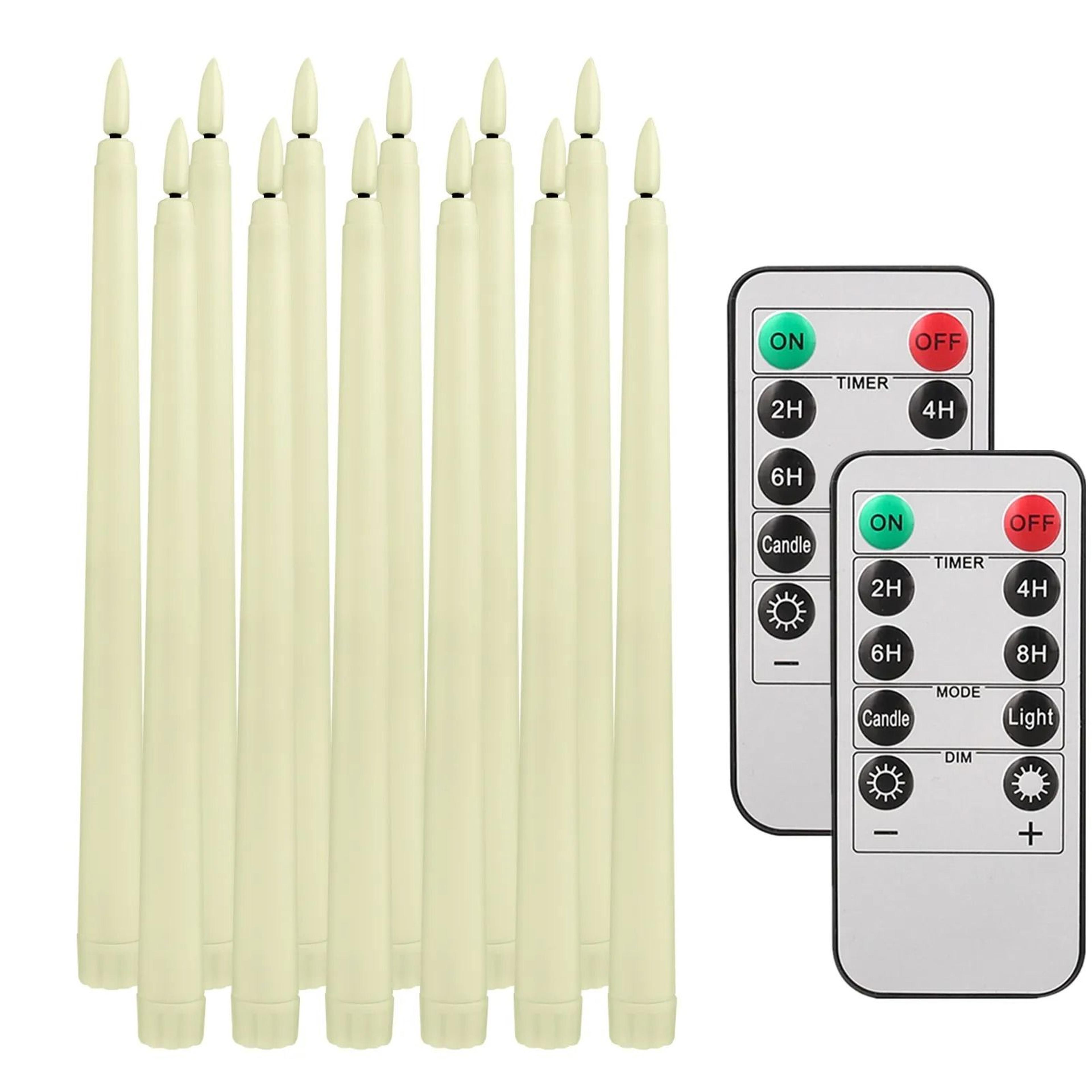 LED Flameless Flickering Taper Candles With Remote Battery Operated Tea Lights For Home And Wedding 8