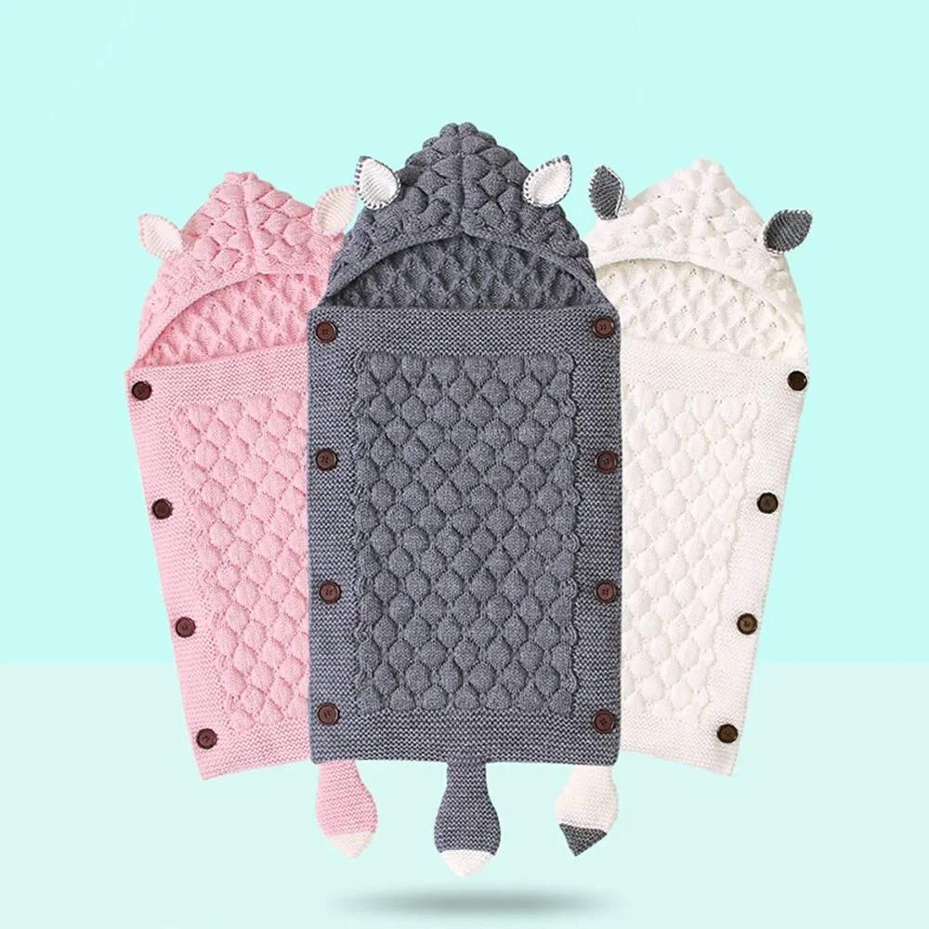 Baby Winter Swaddle Wrap Blanket Knitted Toddler Infant Envelope For Newborn 2