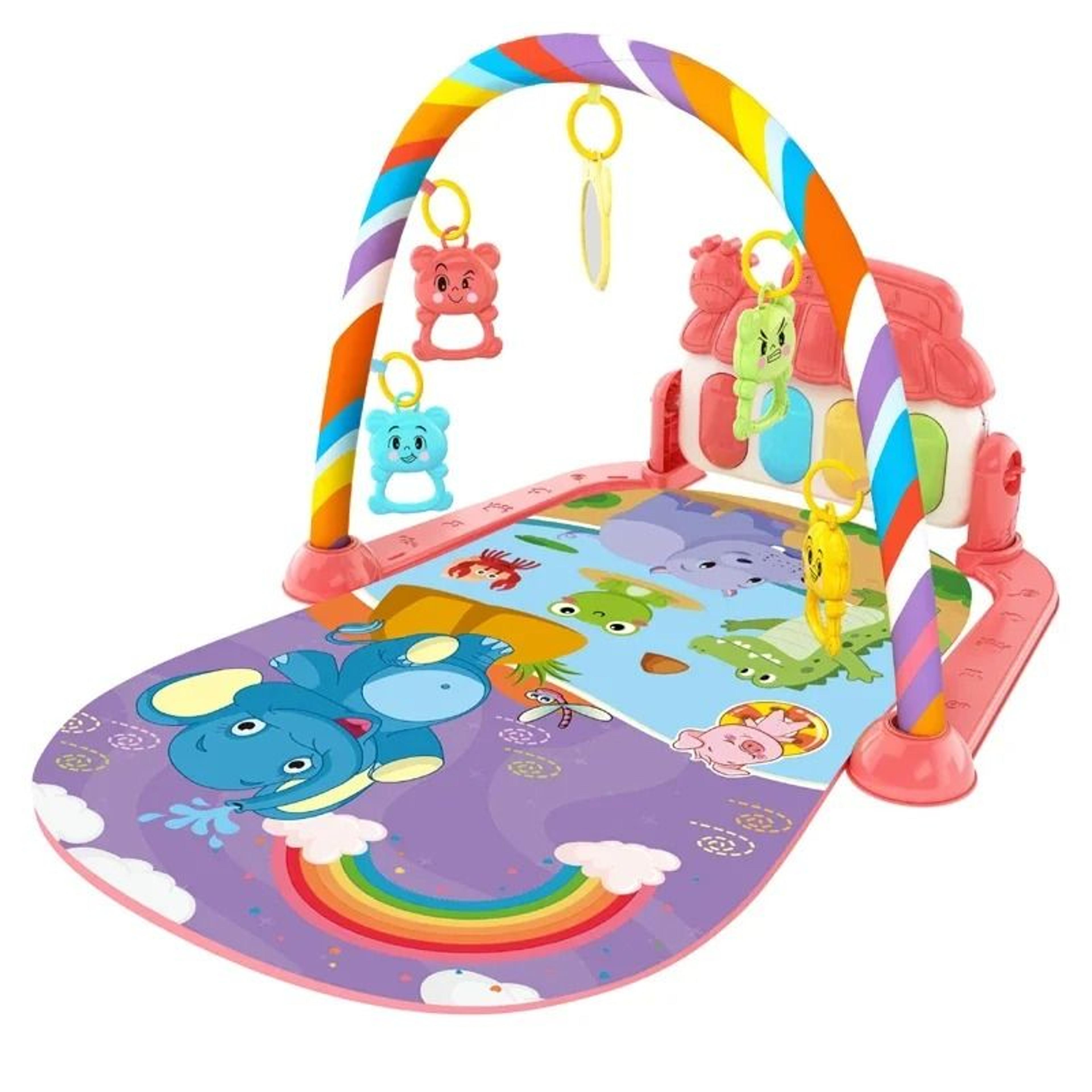 Baby Activity Gym Rack Early Education Musical Play Mat For Newborns And Toddlers 8