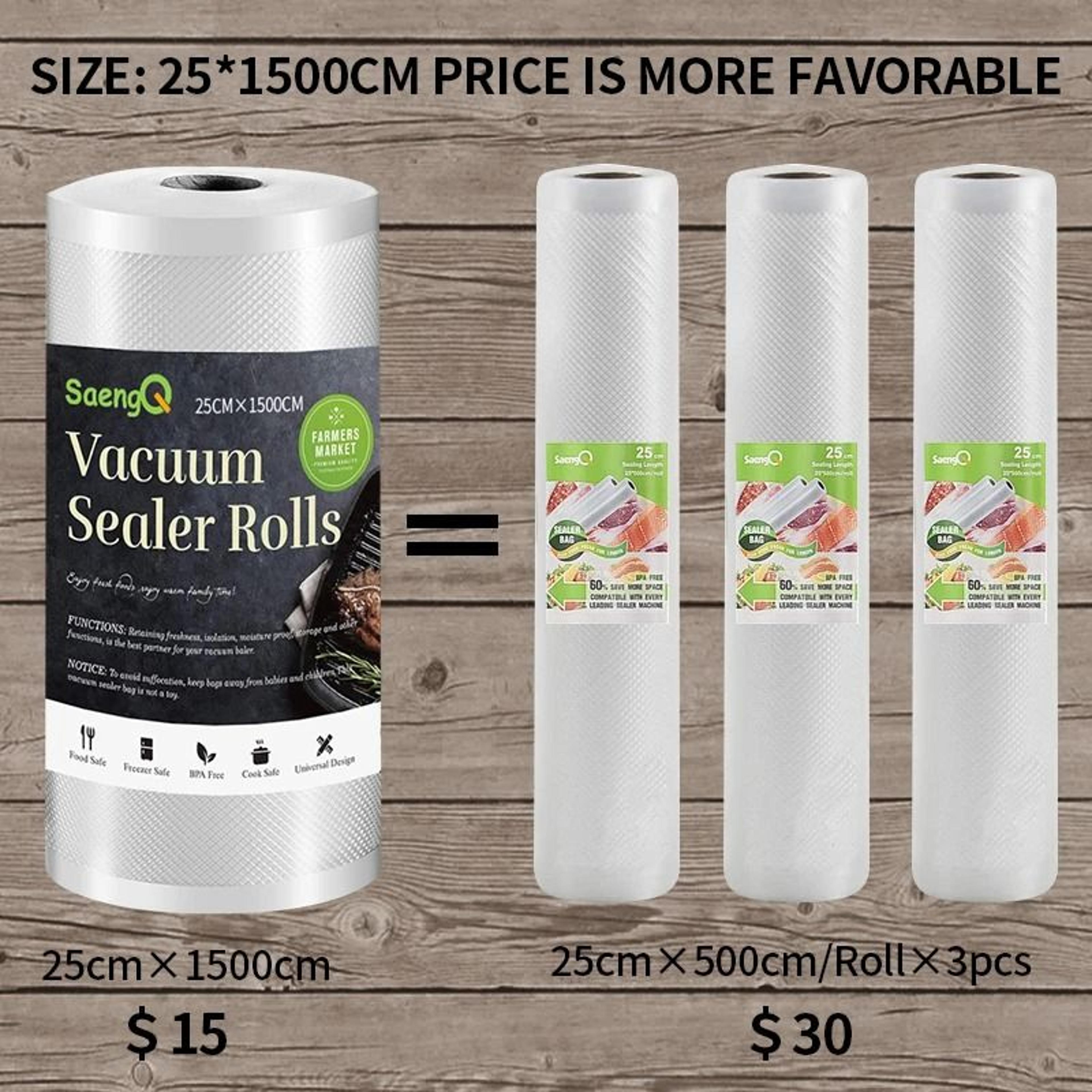 Kitchen Food Vacuum Sealer Rolls For Sous Vide And Storage 2
