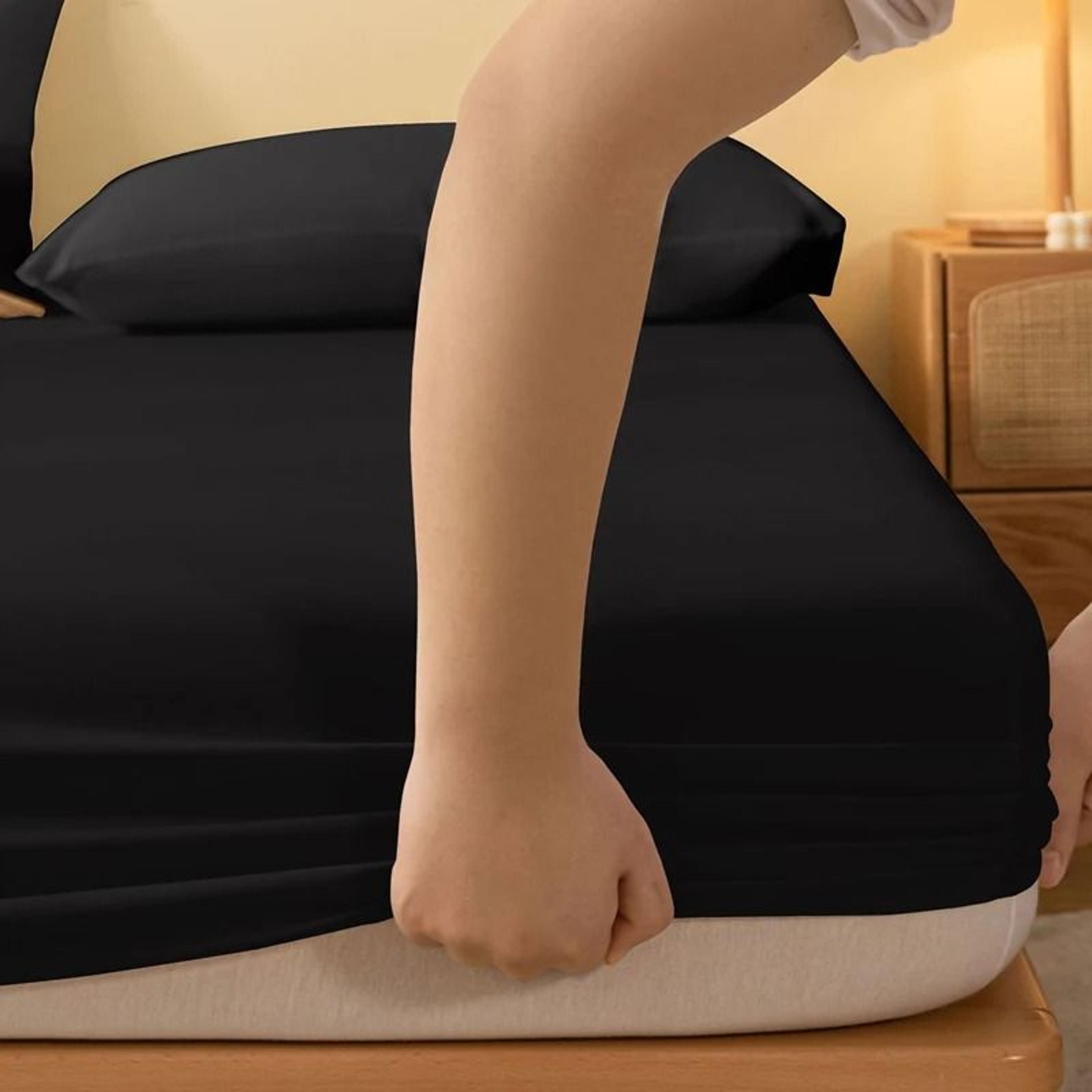 Solid Color Matte Bed Sheet 1 Piece Bed Cover For Bedroom Bedding Excluding Pillowcases 3