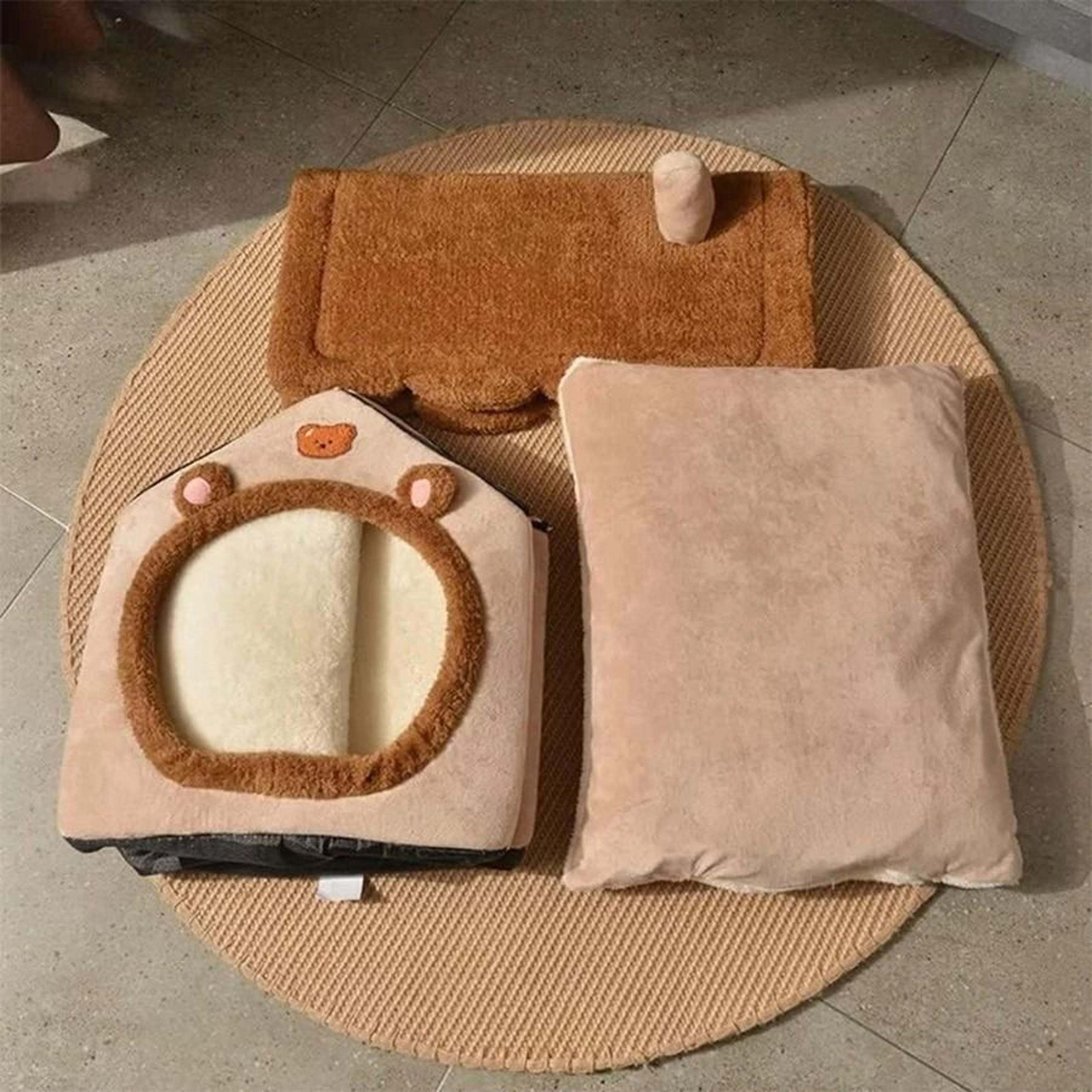 Foldable Pet House Removable Washable Cat House Puppy Cave Sofa Pet Bed House For Small Dogs And Ca 2