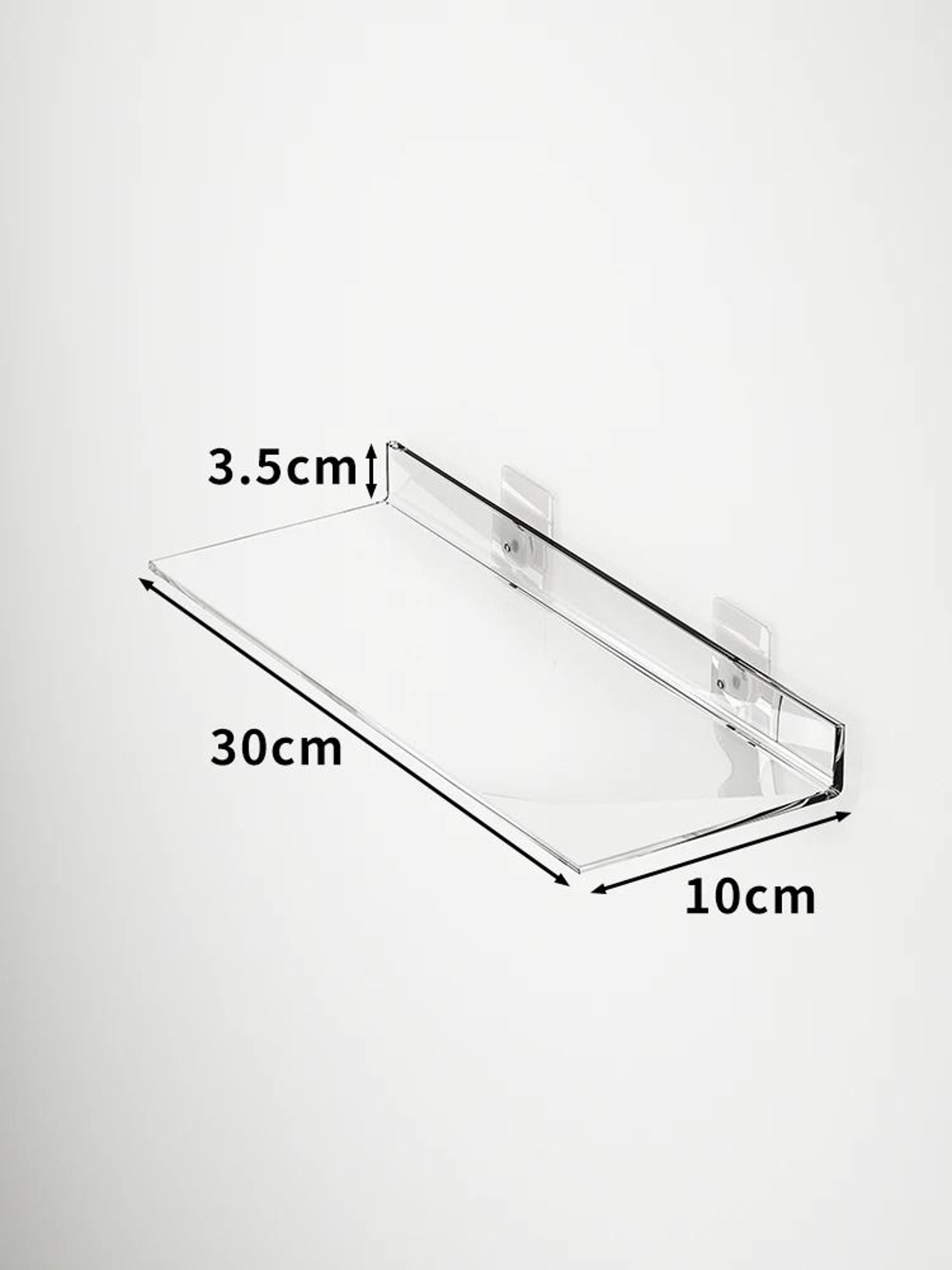 Acrylic Storage Rack Wall Panel No Drill Bathroom Kitchen Organizer Strong Sticker 5