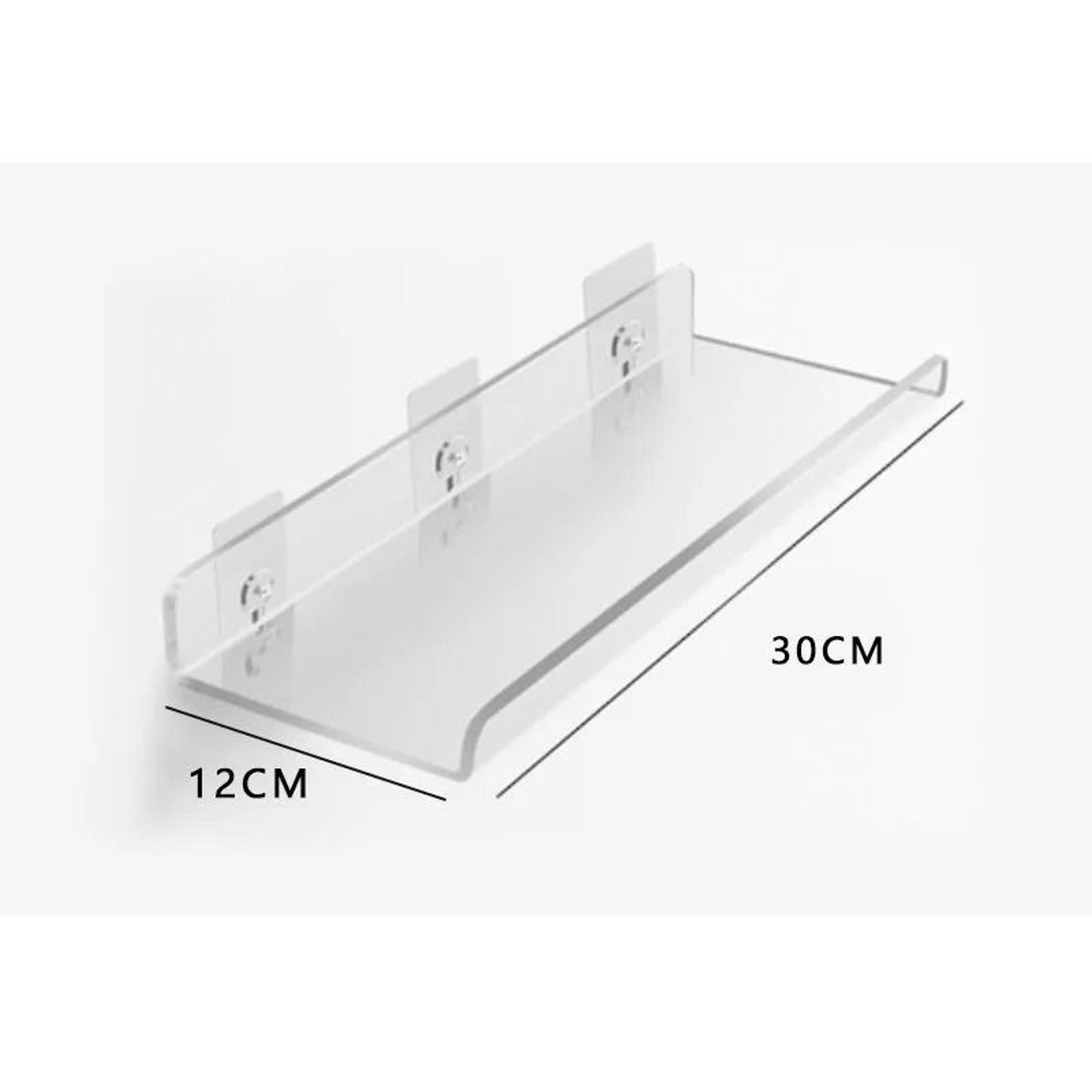 Acrylic Storage Rack Wall Panel No Drill Bathroom Kitchen Organizer Strong Sticker 11
