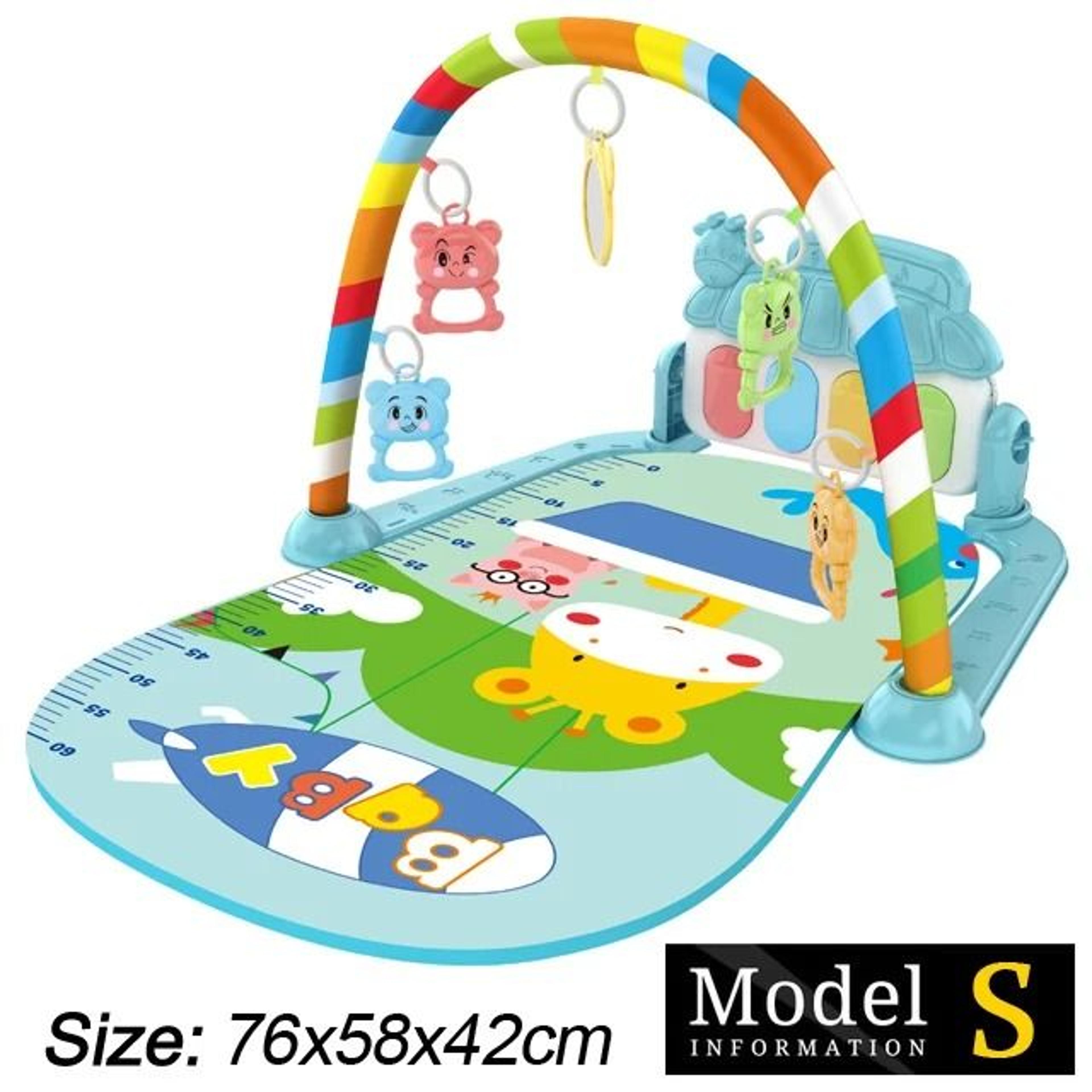 Baby Fitness Stand Music Play Gym Activity Toy Newborn Piano Crawling Blanket Pedal Game Pad 25