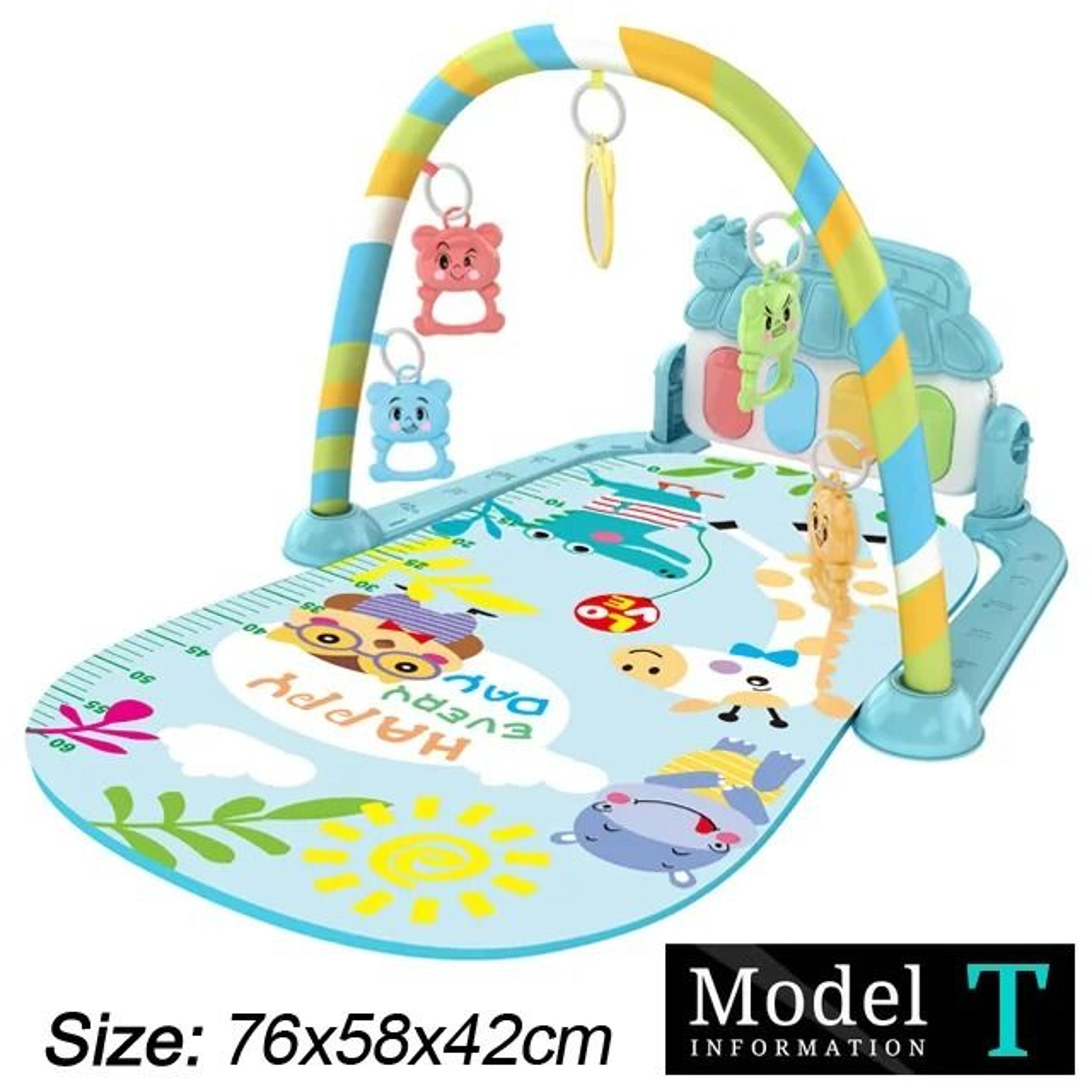 Baby Fitness Stand Music Play Gym Activity Toy Newborn Piano Crawling Blanket Pedal Game Pad 26
