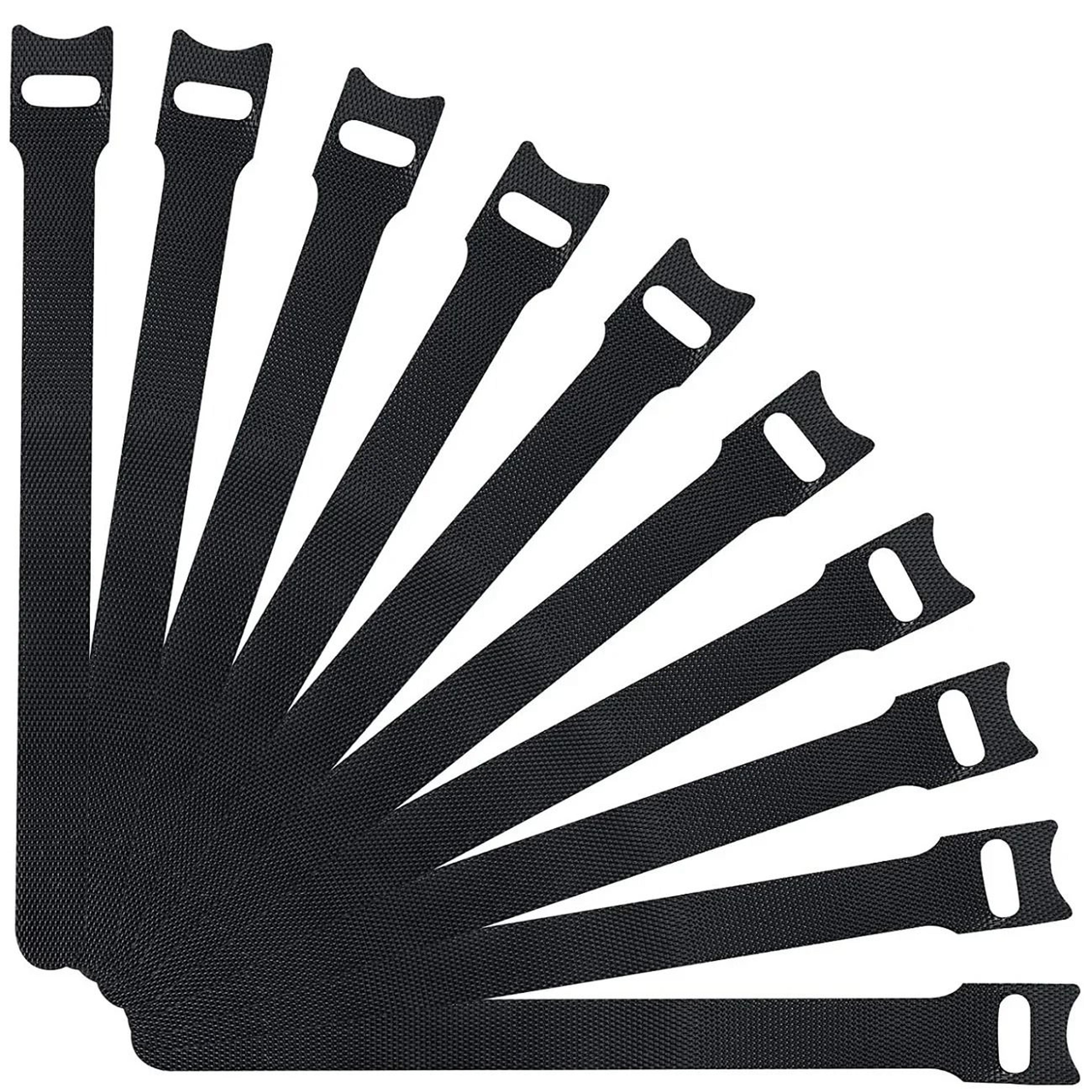 100pcs Releasable Cable Organizer Ties Nylon Loop And Hook Reusable Tape Cord Straps Wire Managemen 3