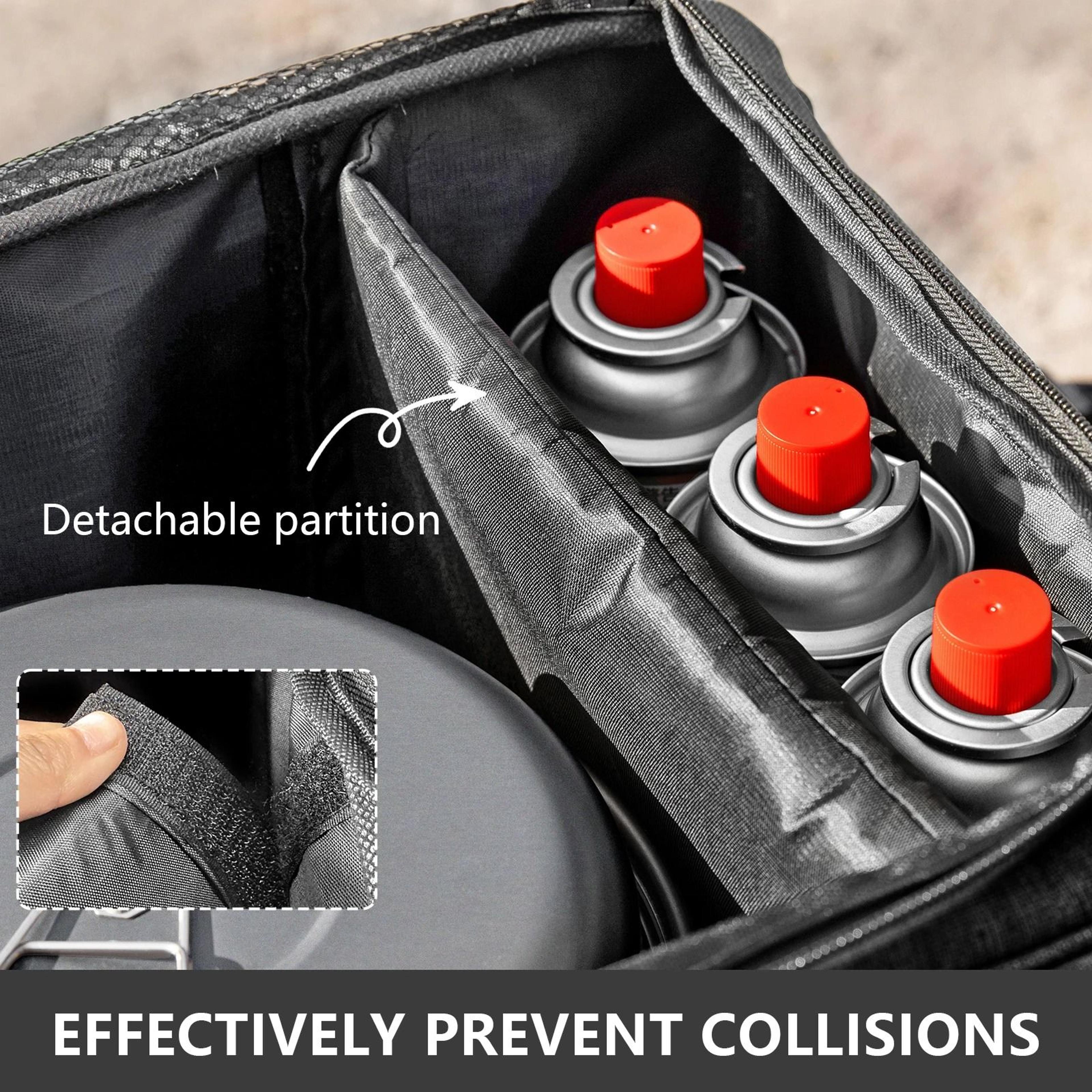 BISINNA Outdoor Camping Bag 26L Folding Gas Tank Storage Bag Picnic Cookware Organizer 3