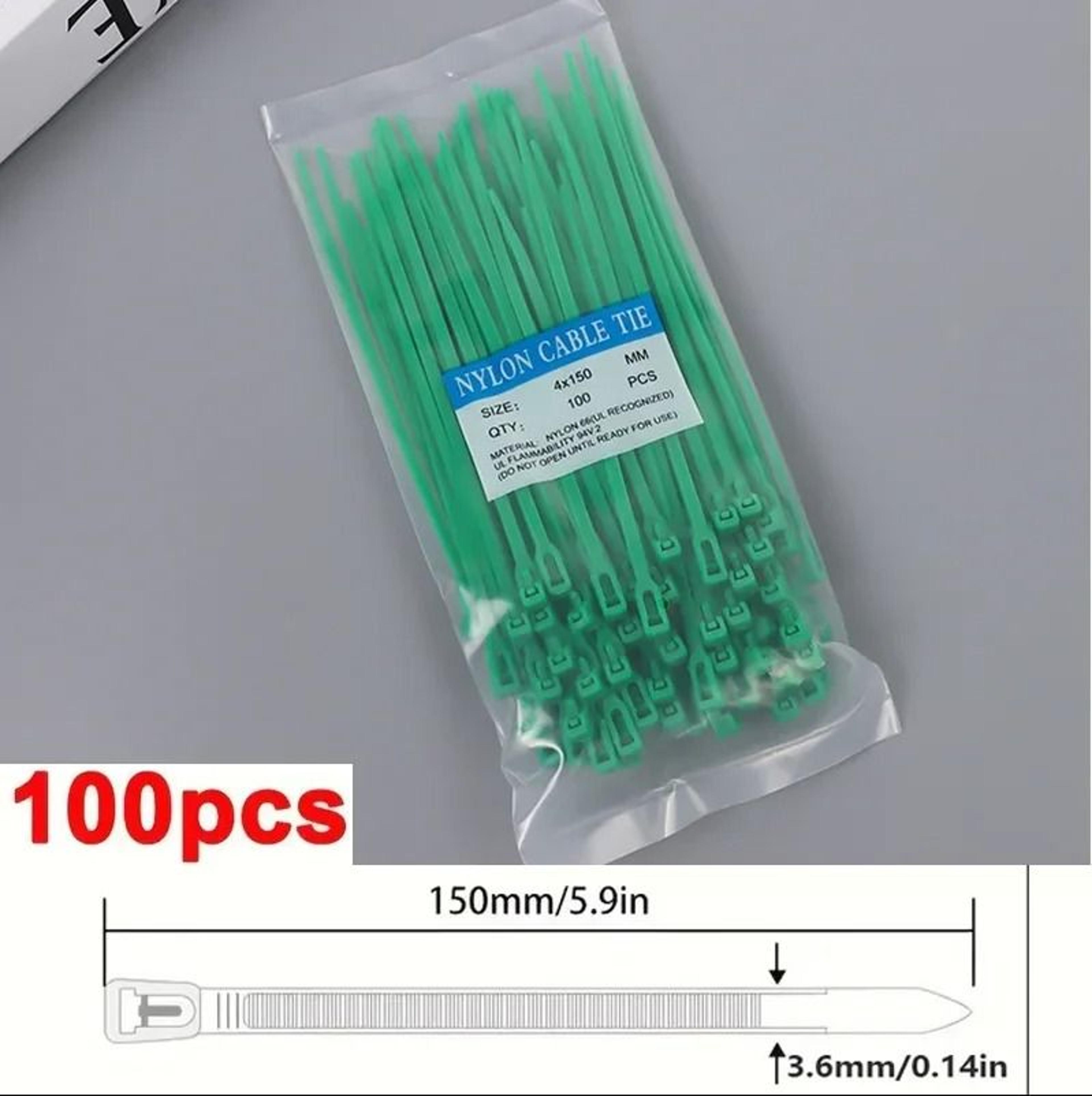Reusable Nylon Cable Ties Mixed Color Set For Home And Office Organization 14