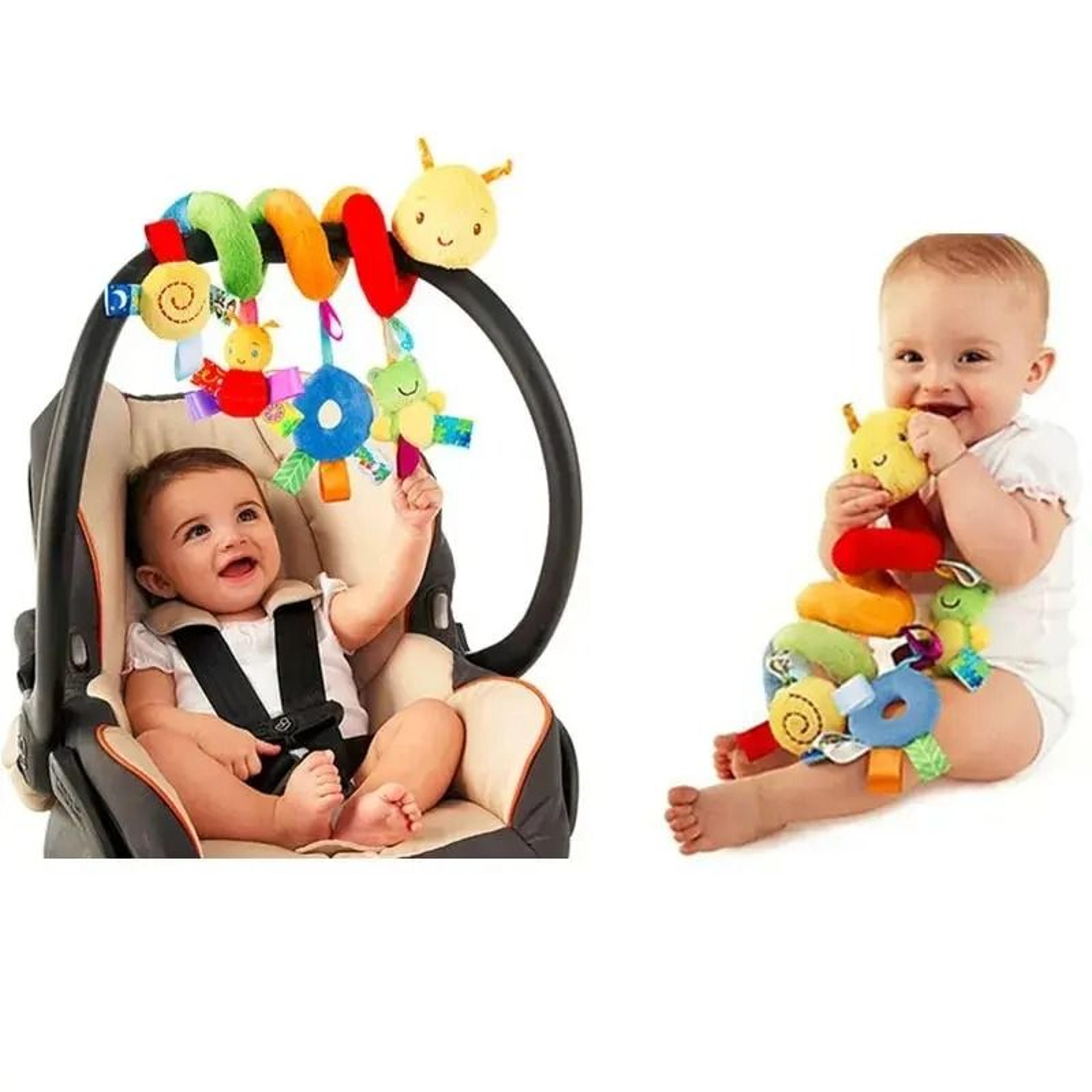 cute activity musical spiral crib stroller car seat hanging toy for babies