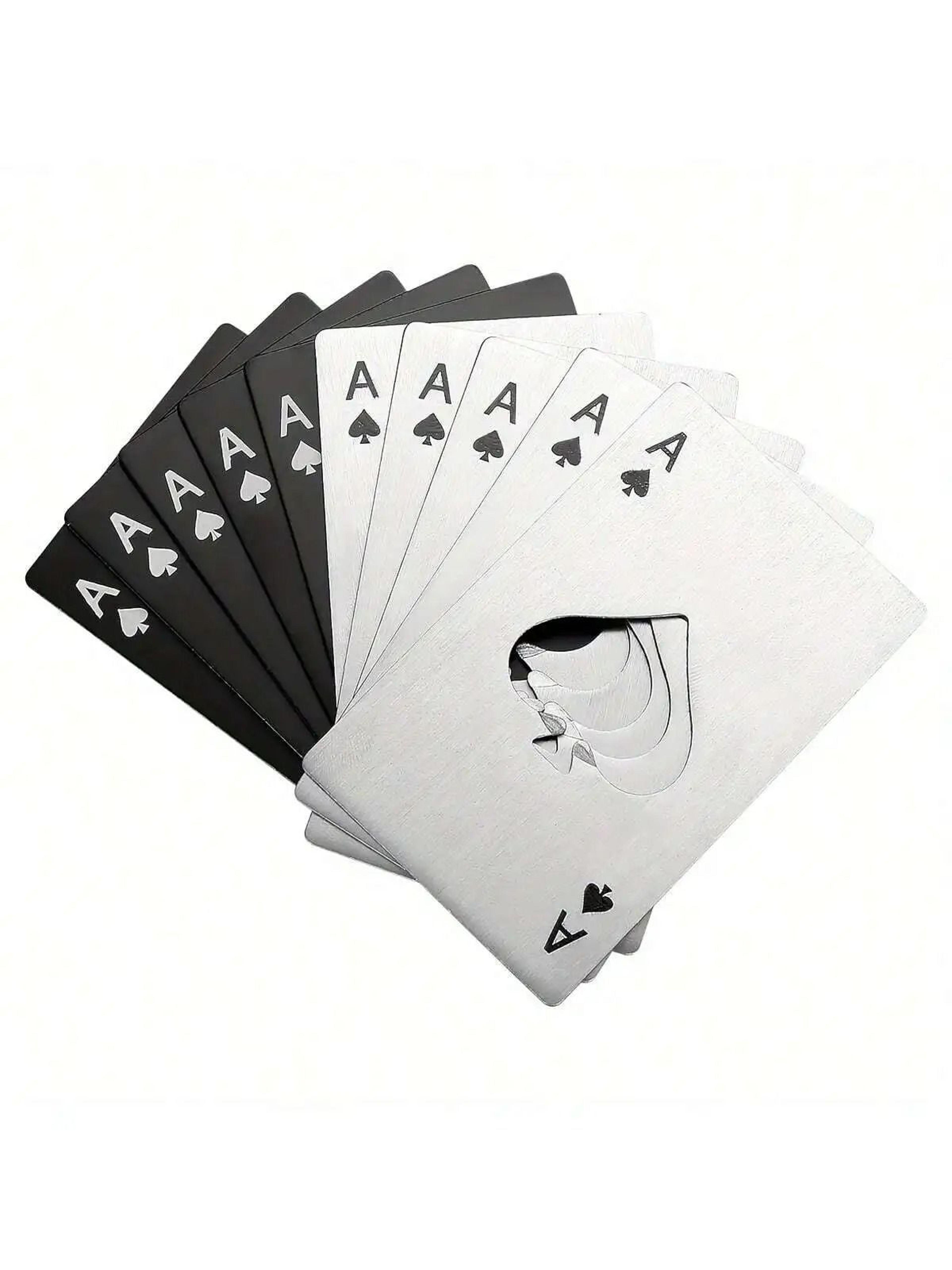 Stainless Steel Credit Card Size Bottle Opener Playing Card Design 10