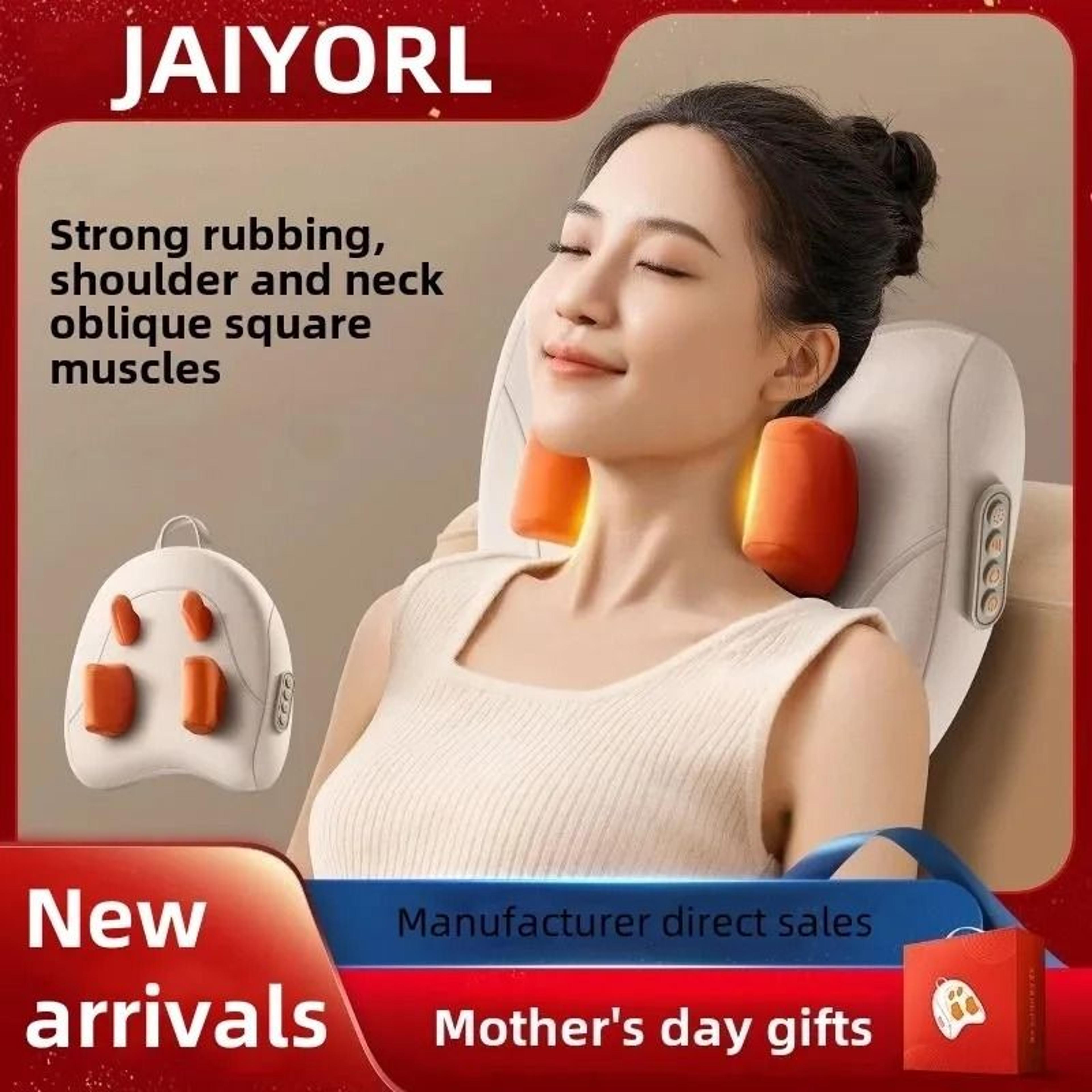 Trapezius Electric Massage Pillow Wireless For Neck Waist And Legs 2