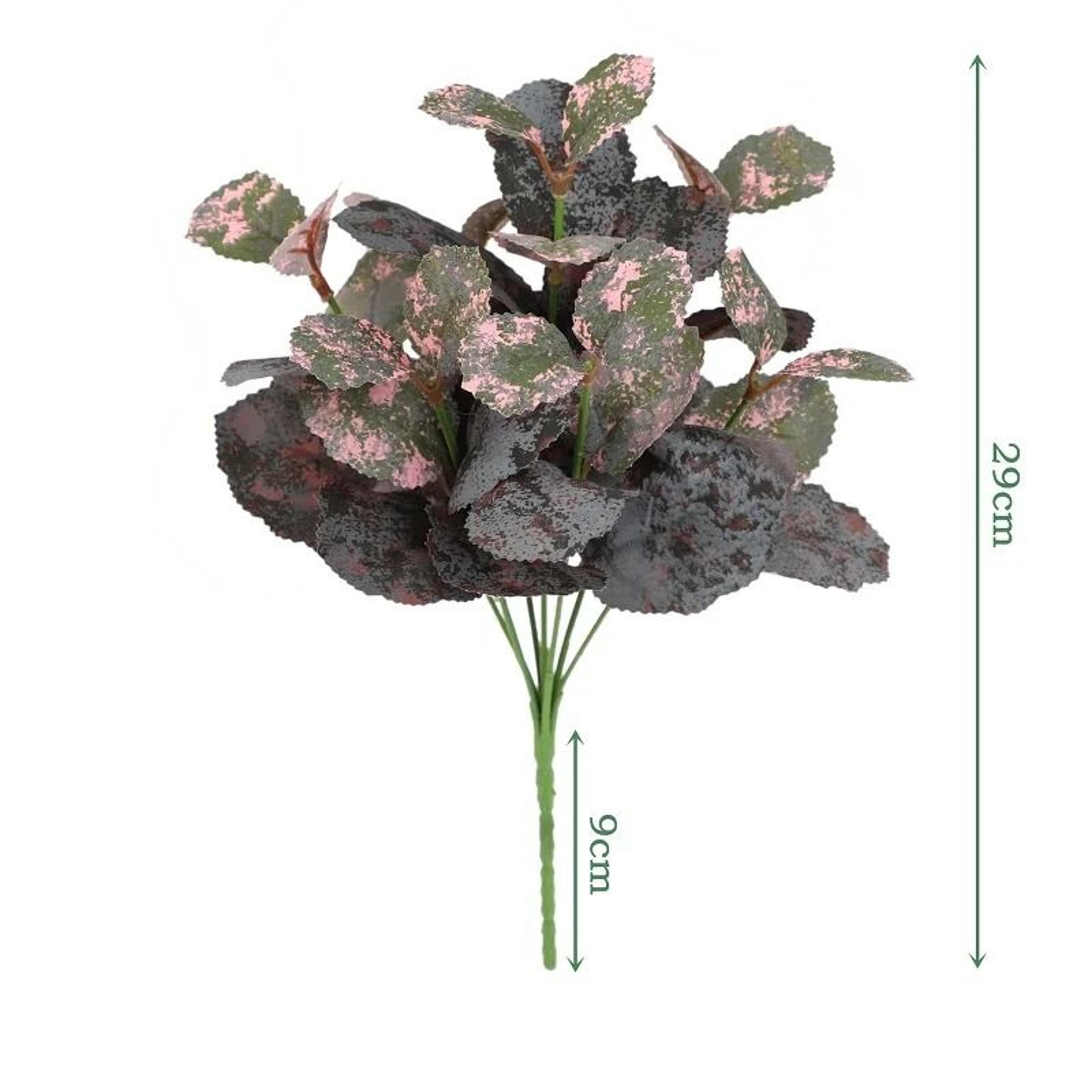 Artificial Plants Leaves Silk Tortoiseshell Leaf Dieffenbough Fake Green Plant Living Room Decor 26