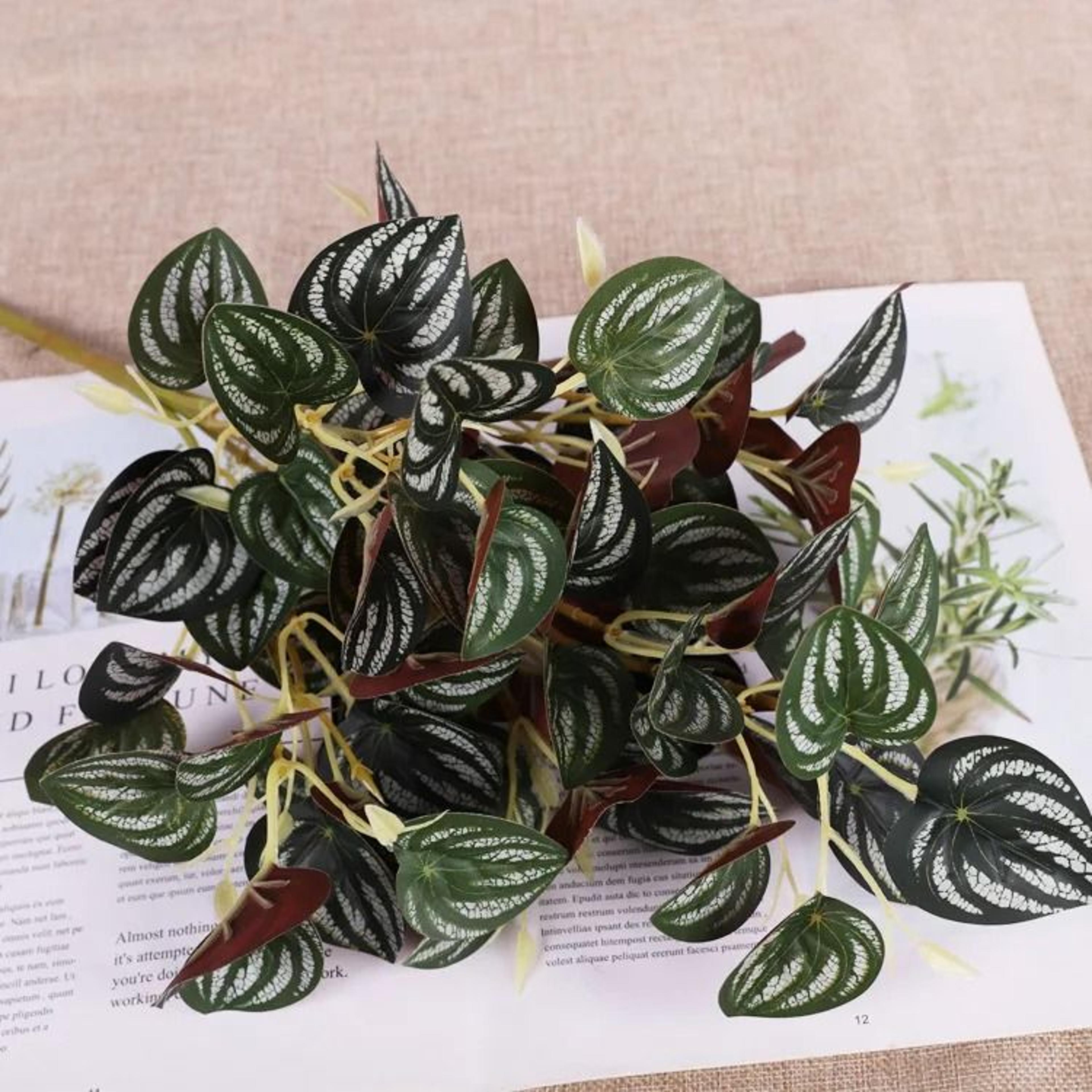 Artificial Plastic Plants Wall Grass Greenery Home Decor 6
