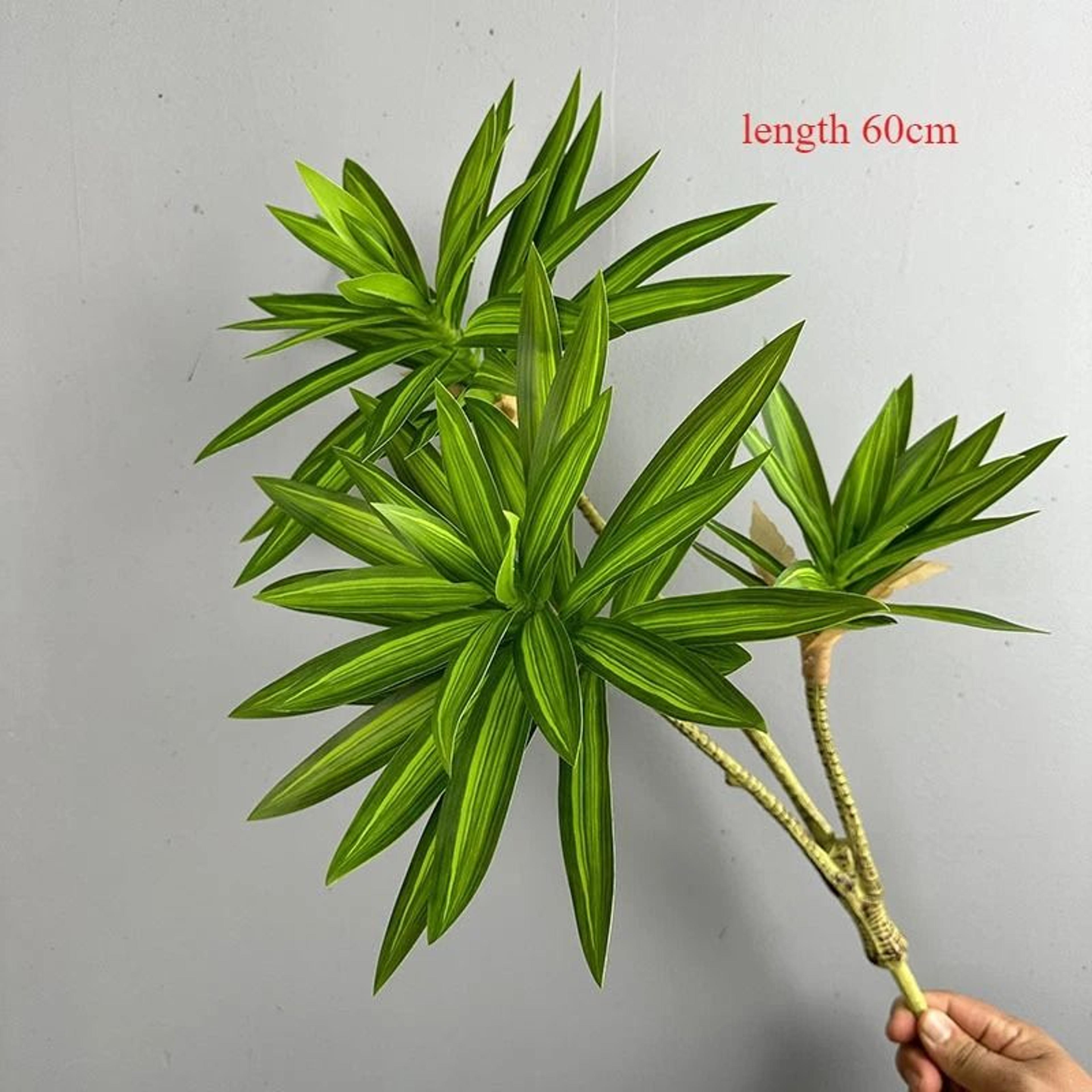 Artificial Brazil Wood Rich Bamboo Plastic Green Tropical Plant Home Garden Decoration 9