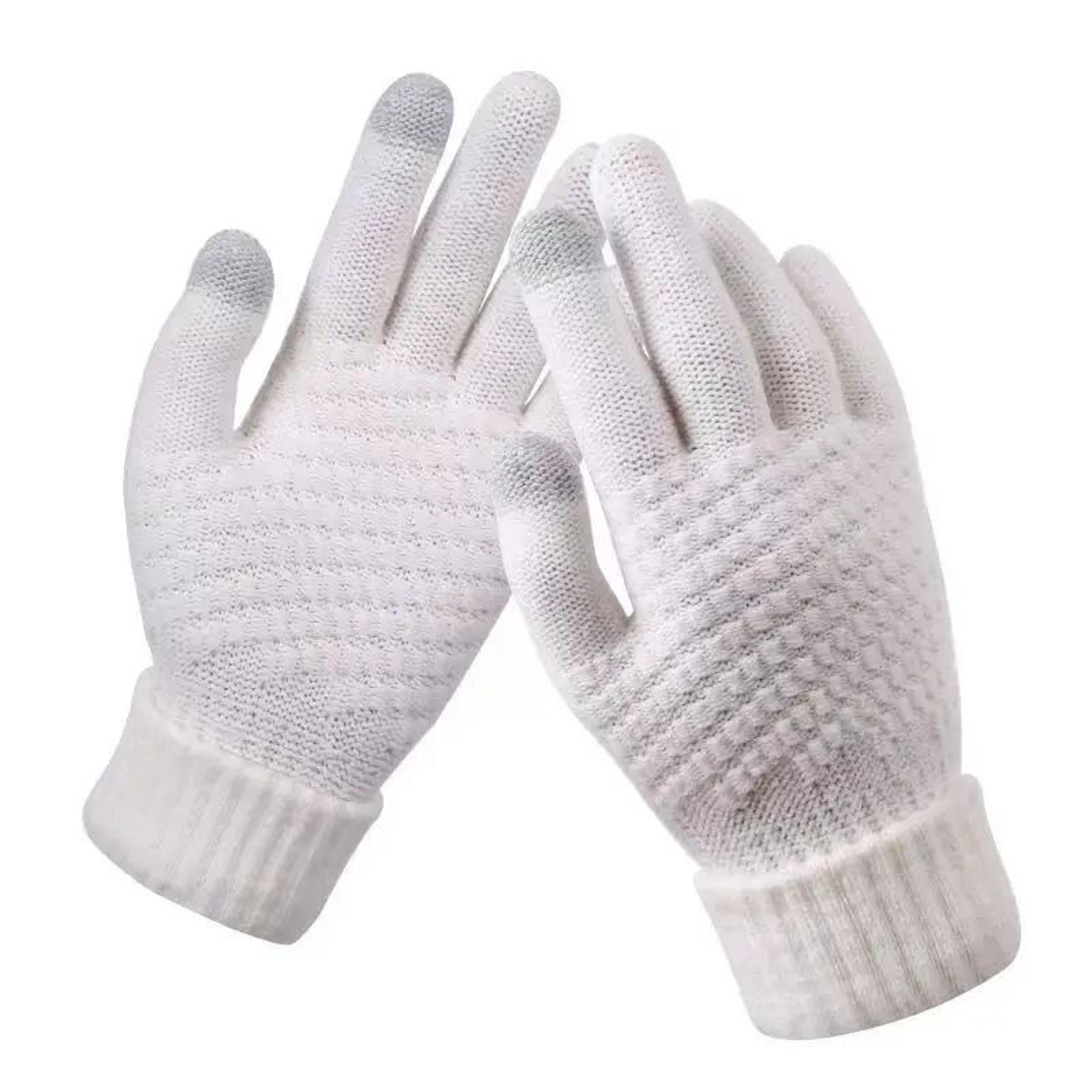 Warm Winter Knit Touch Screen Gloves Full Finger Outdoor Cycling Driving Wool Blend 9