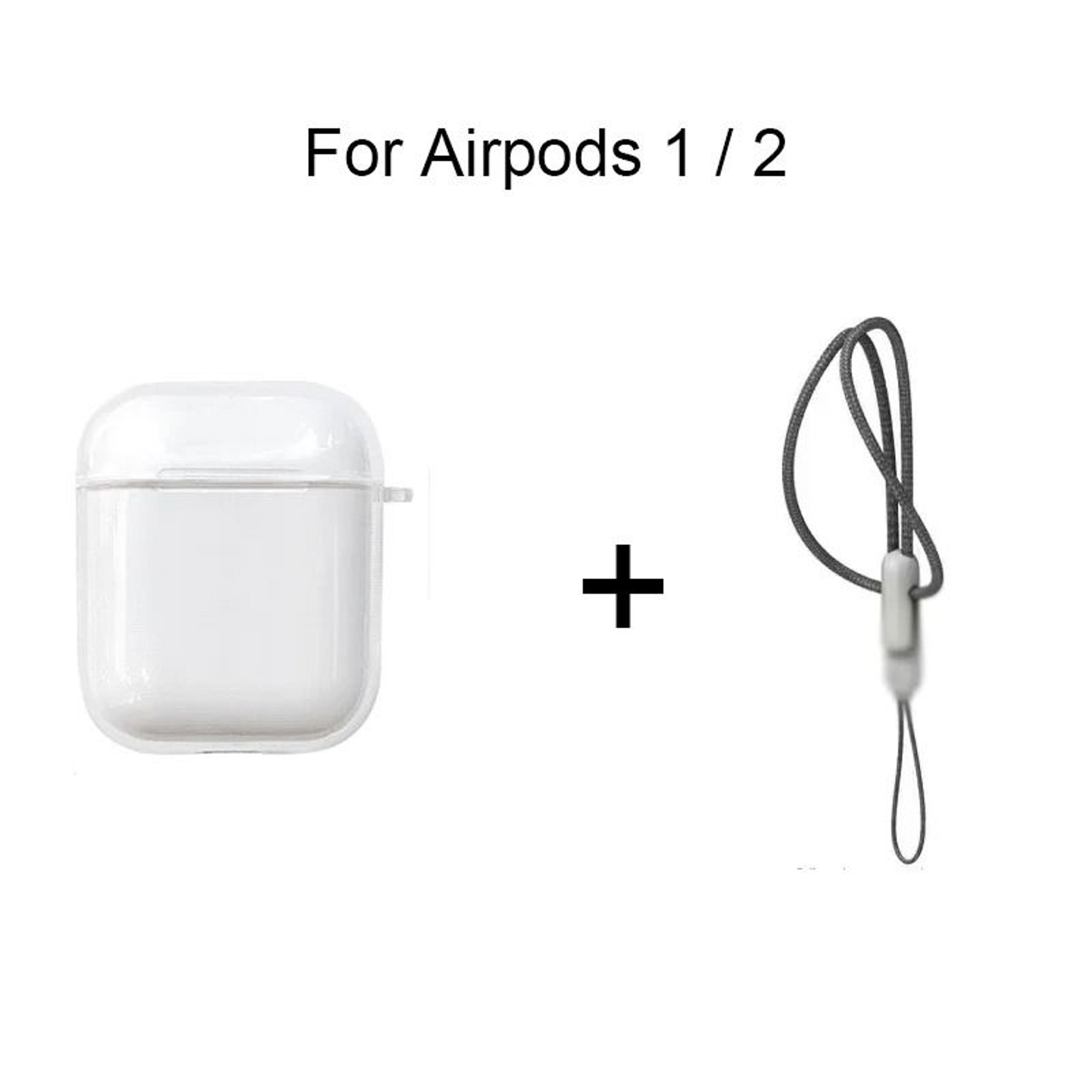 Clear Soft TPU Earphone Case For AirPods 4 3 2 1 Pro And Pro2 With Lanyard Strap 10