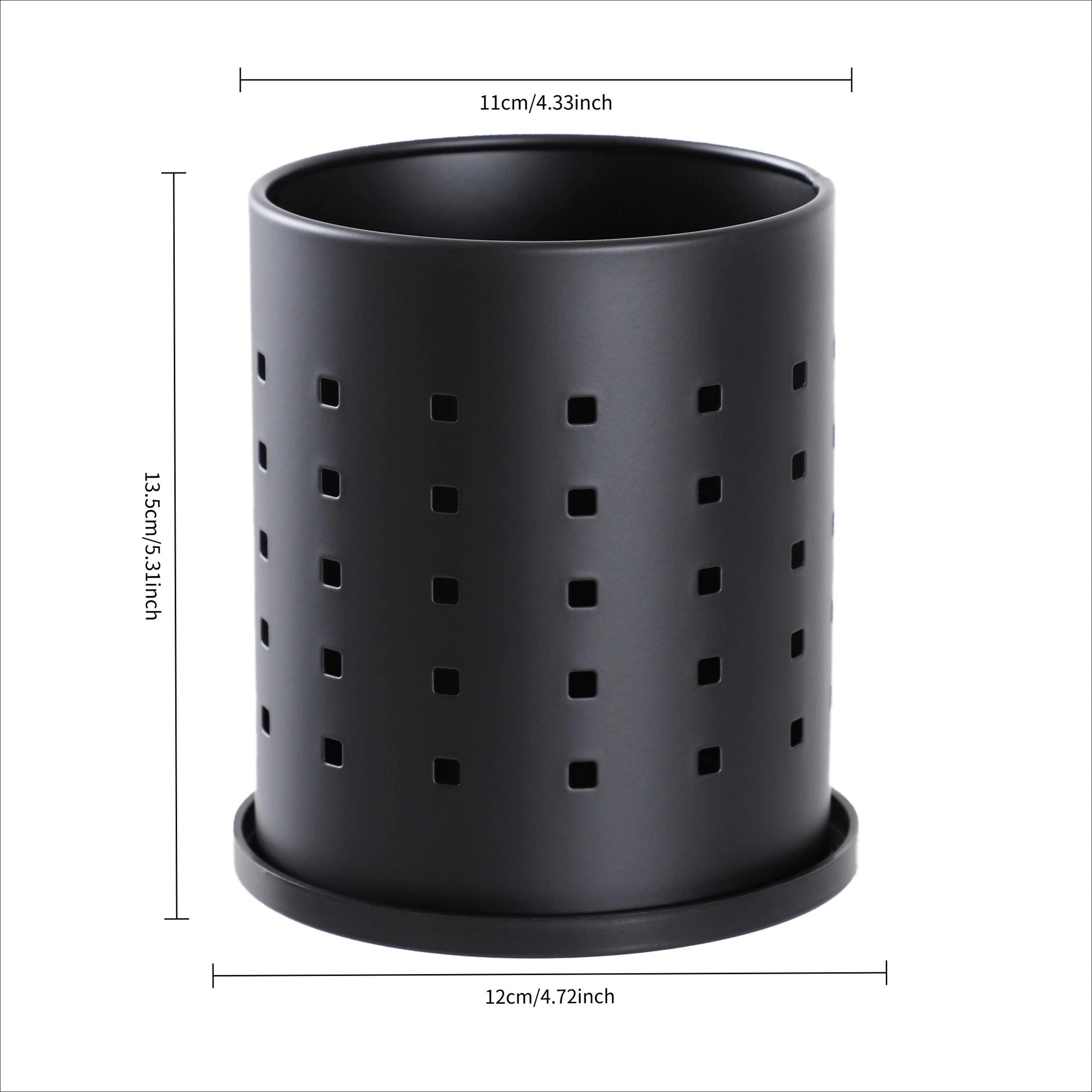 Stainless Steel Silverware Holder Large Capacity Cutlery Organizer With Drain Holes 6