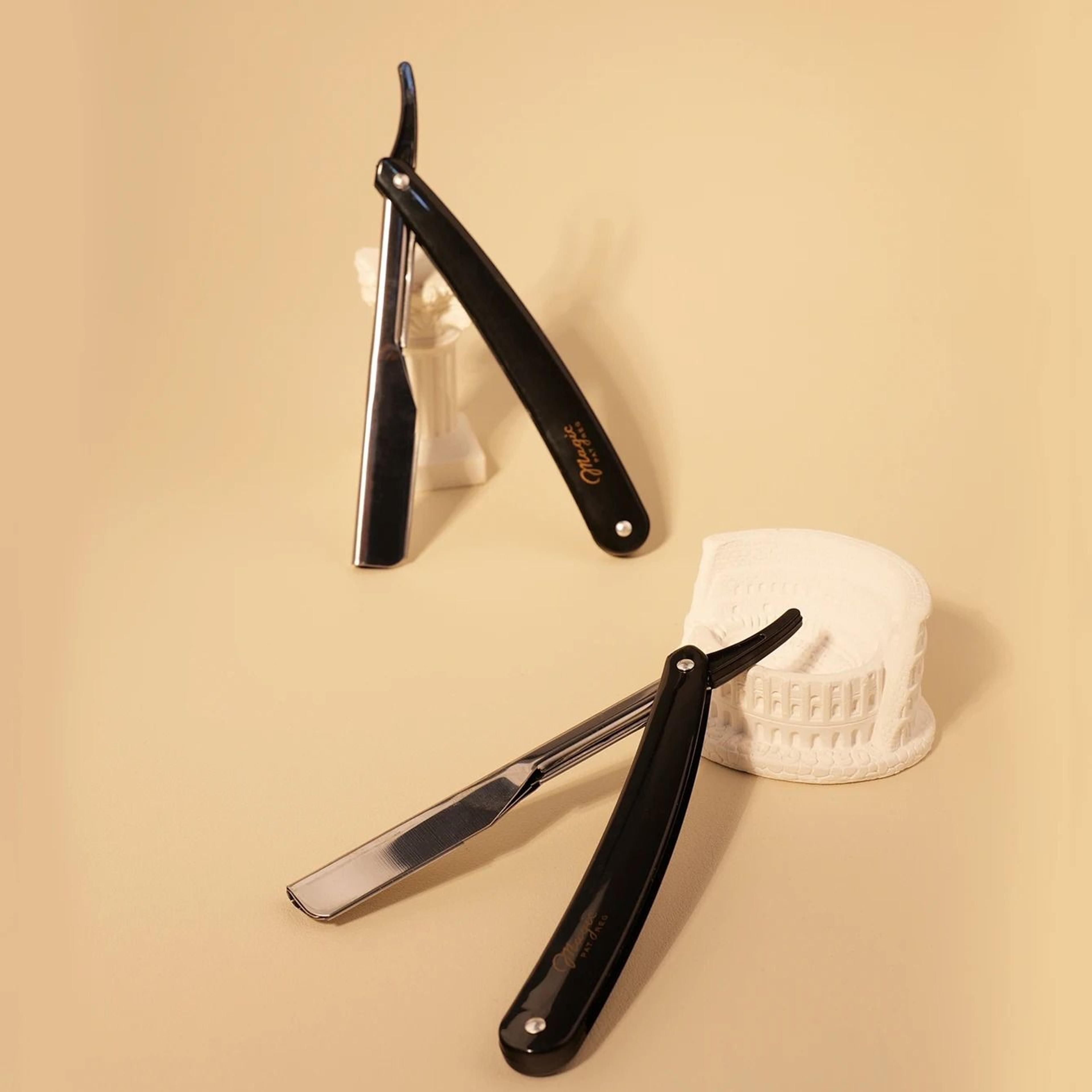 Straight Edge Shaver Manual Folding Razor For Hair Wigs And Men 9
