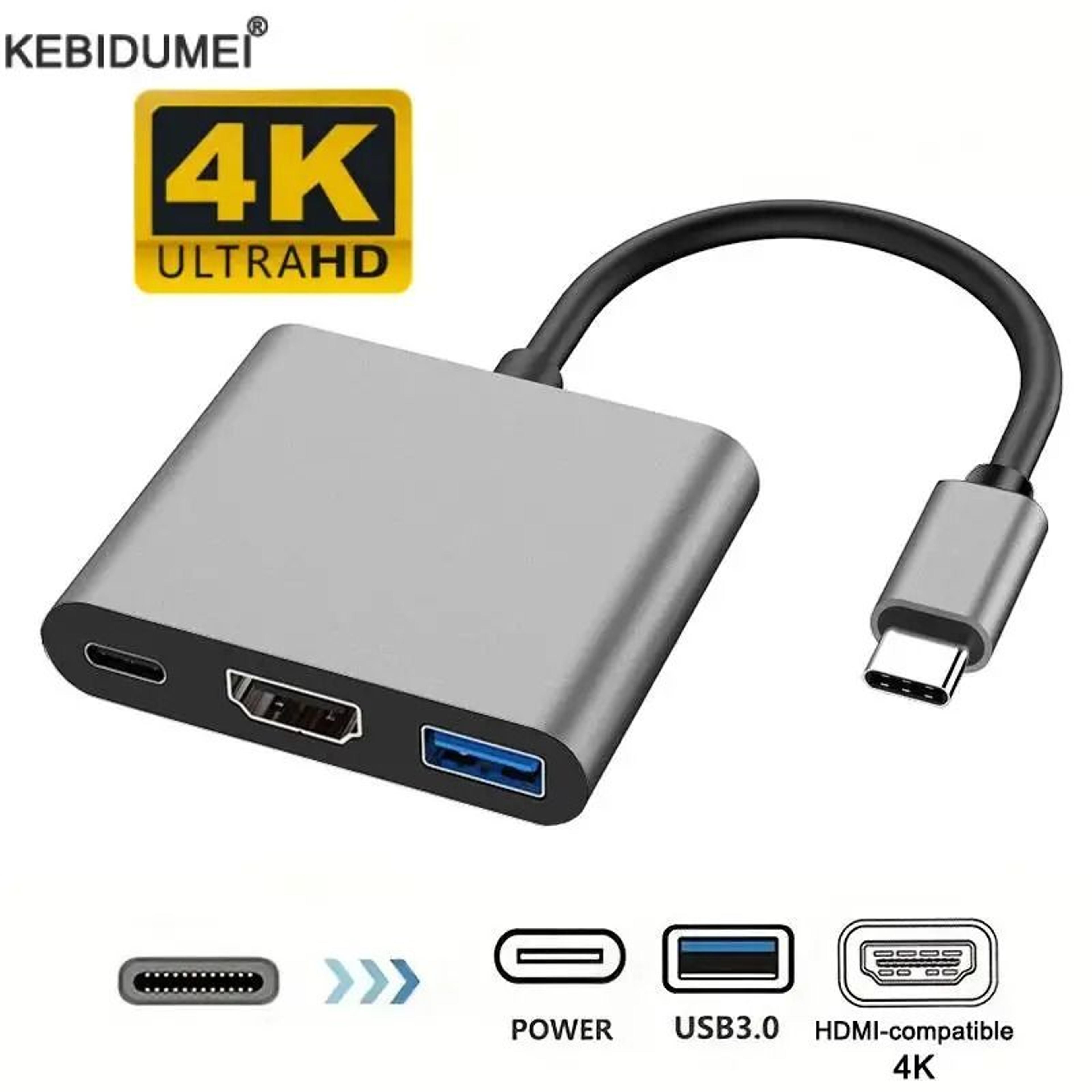 USB C To HDMI USB30 Hub 3 In 1 Adapter 0