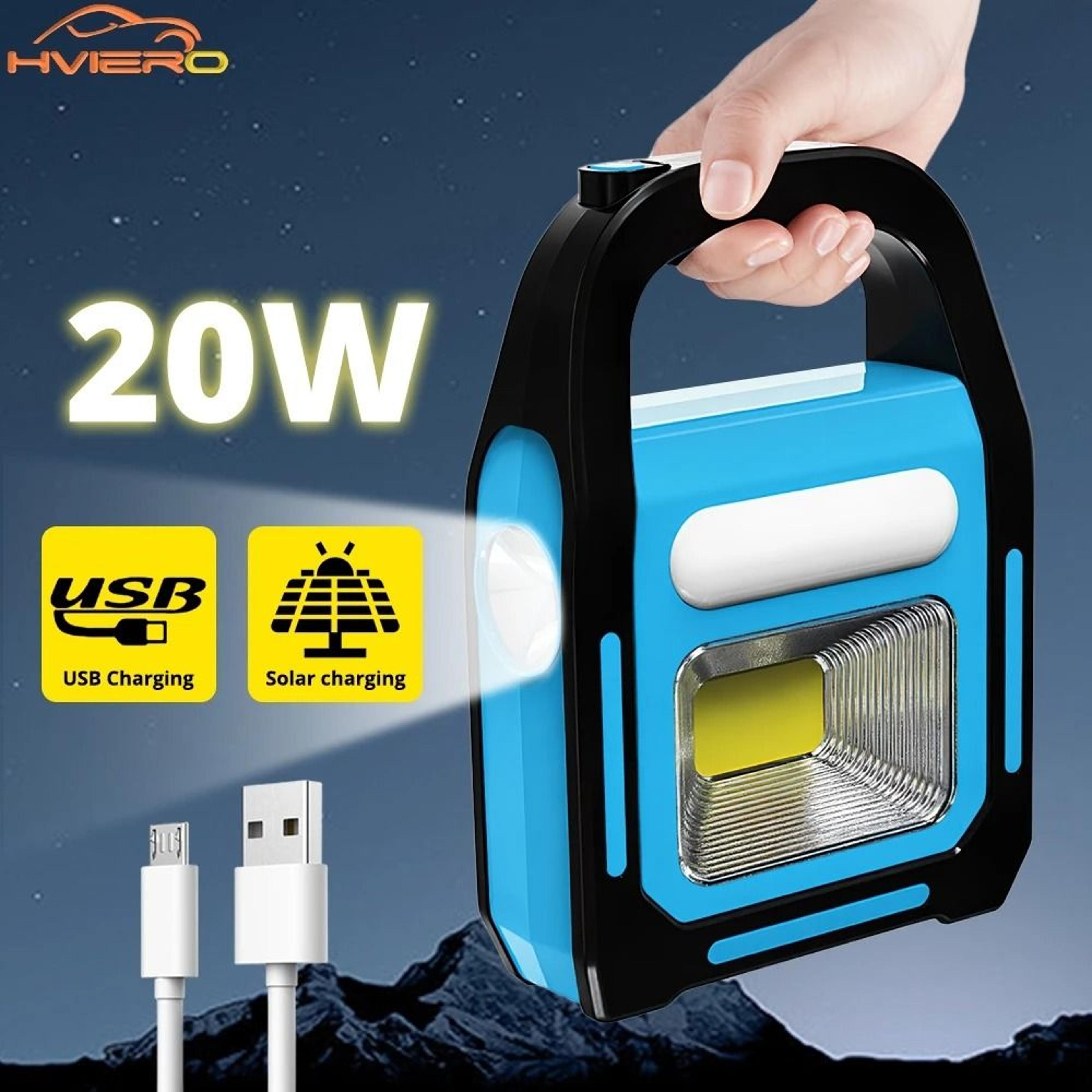 Three In One Solar USB Rechargeable COB Camping Lantern 0