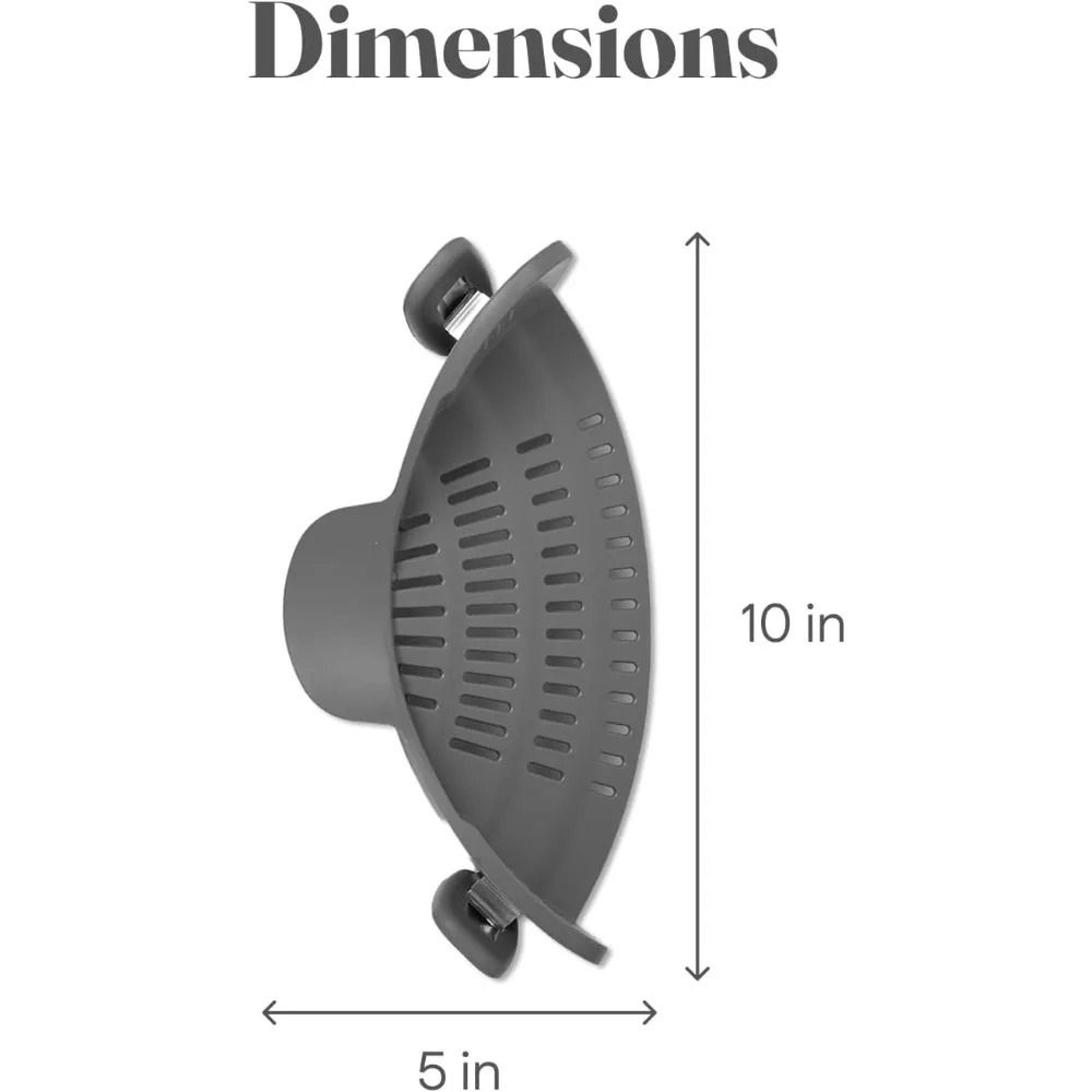 Universal ClipOn Silicone Pot  Pan Strainer  HeatResistant Pasta  Vegetable Drain Tool 3