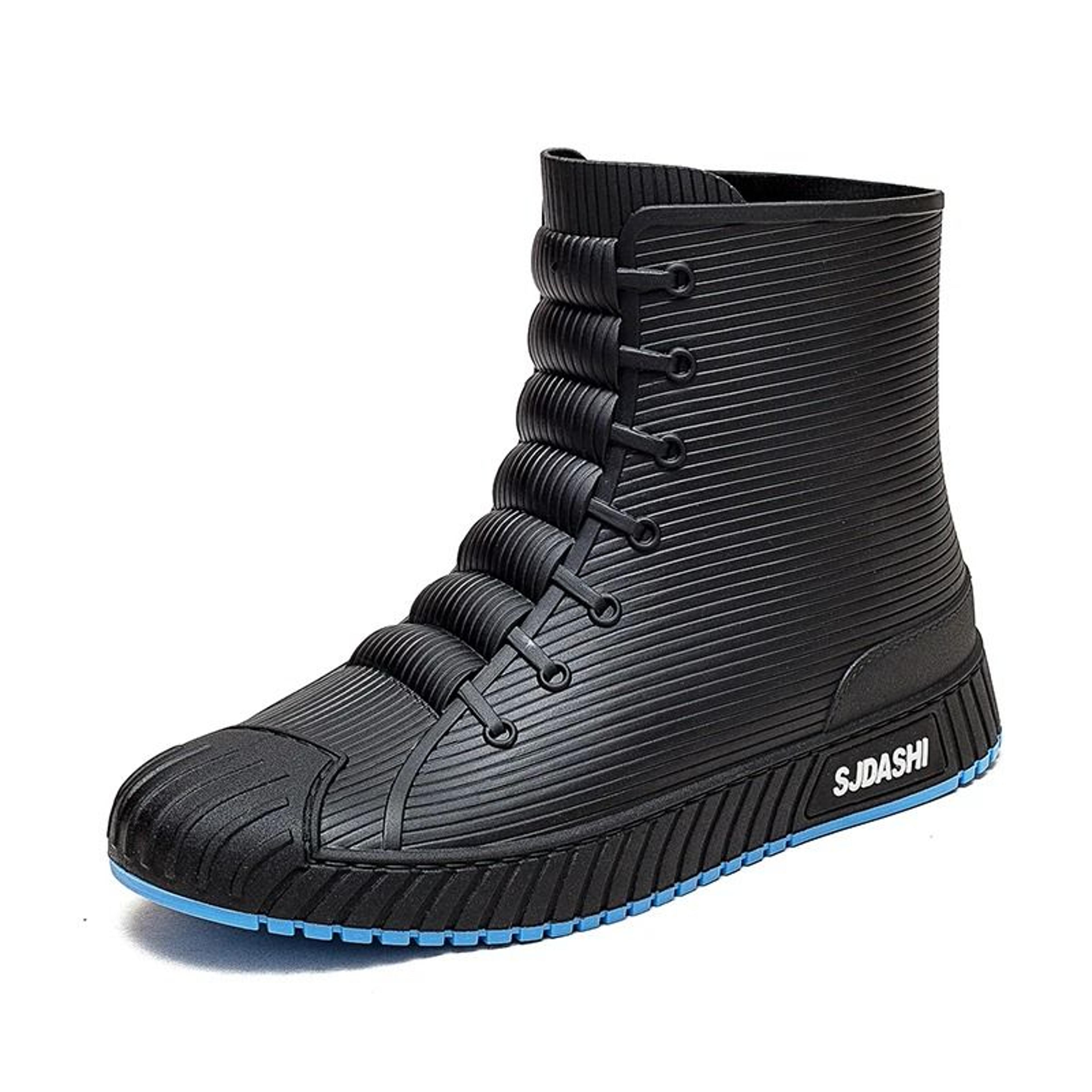 Rain Boots For Men Women Mid Calf Waterproof Winter Lined Outdoor Anti Slip Shoes 6