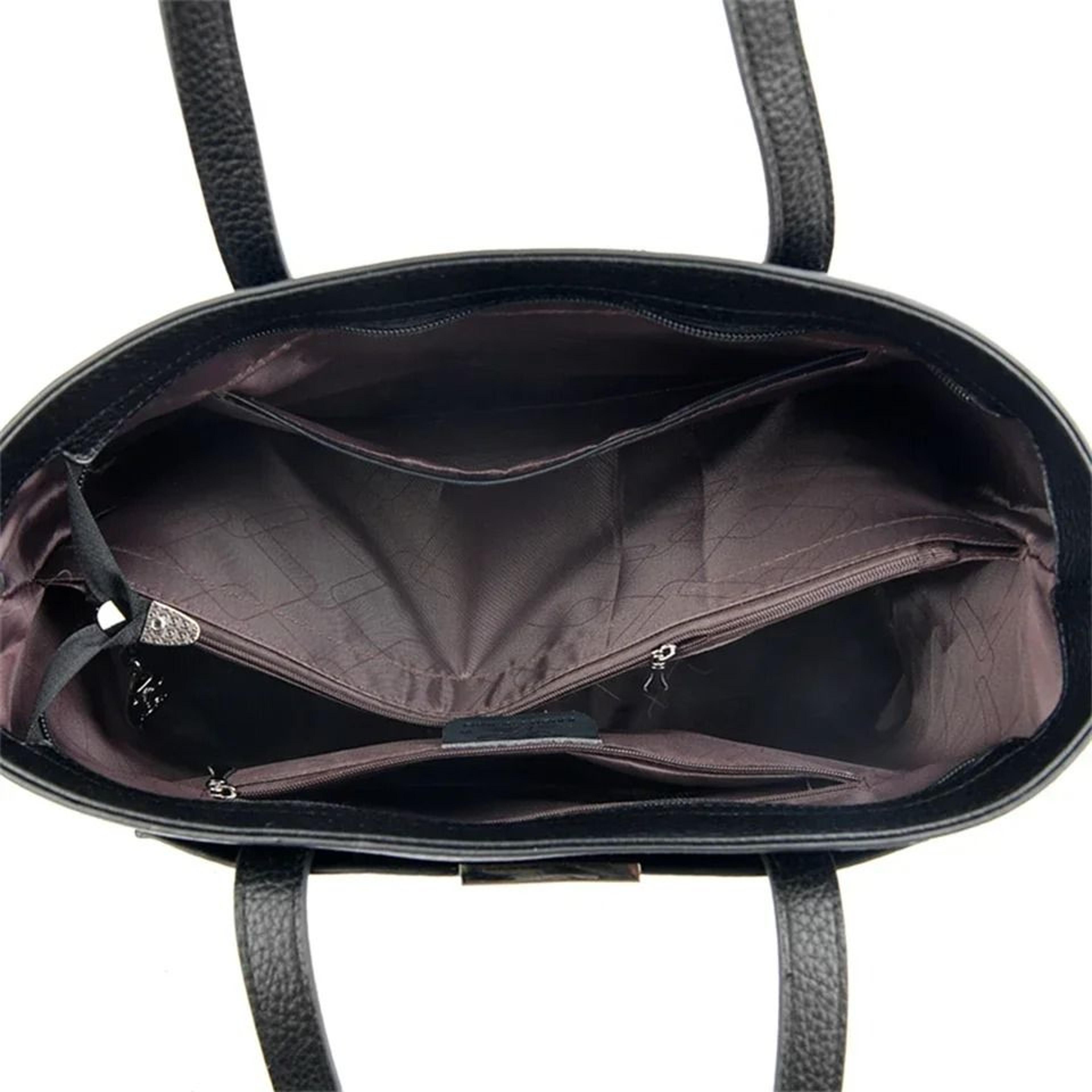 Luxurious Soft PU Leather Womens Large Handbag Shoulder Tote Shopping Bag 5
