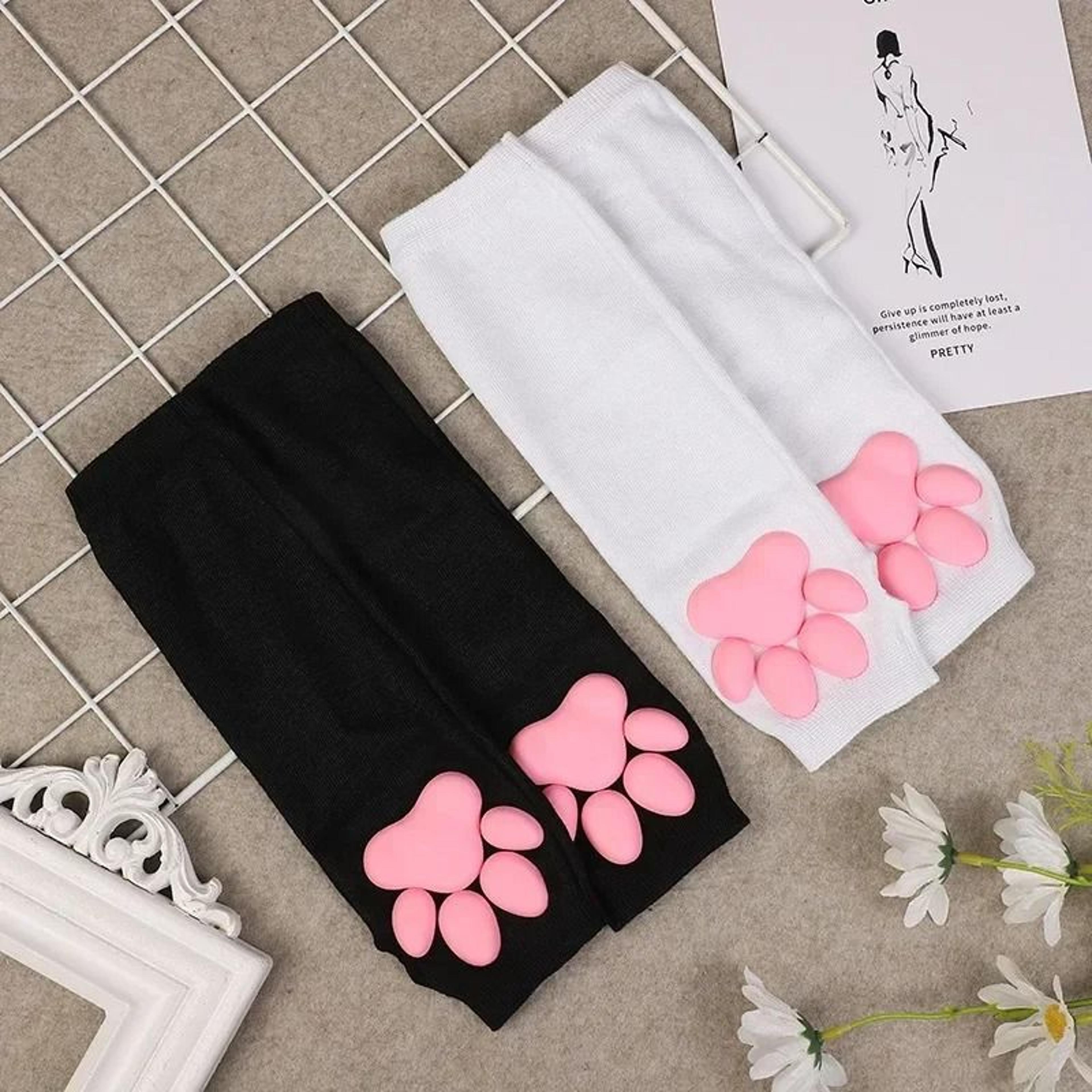 3D Cat Paw Sleeve Sun Protection Arm Cover Spandex Cat Paw Cosplay Gloves 4