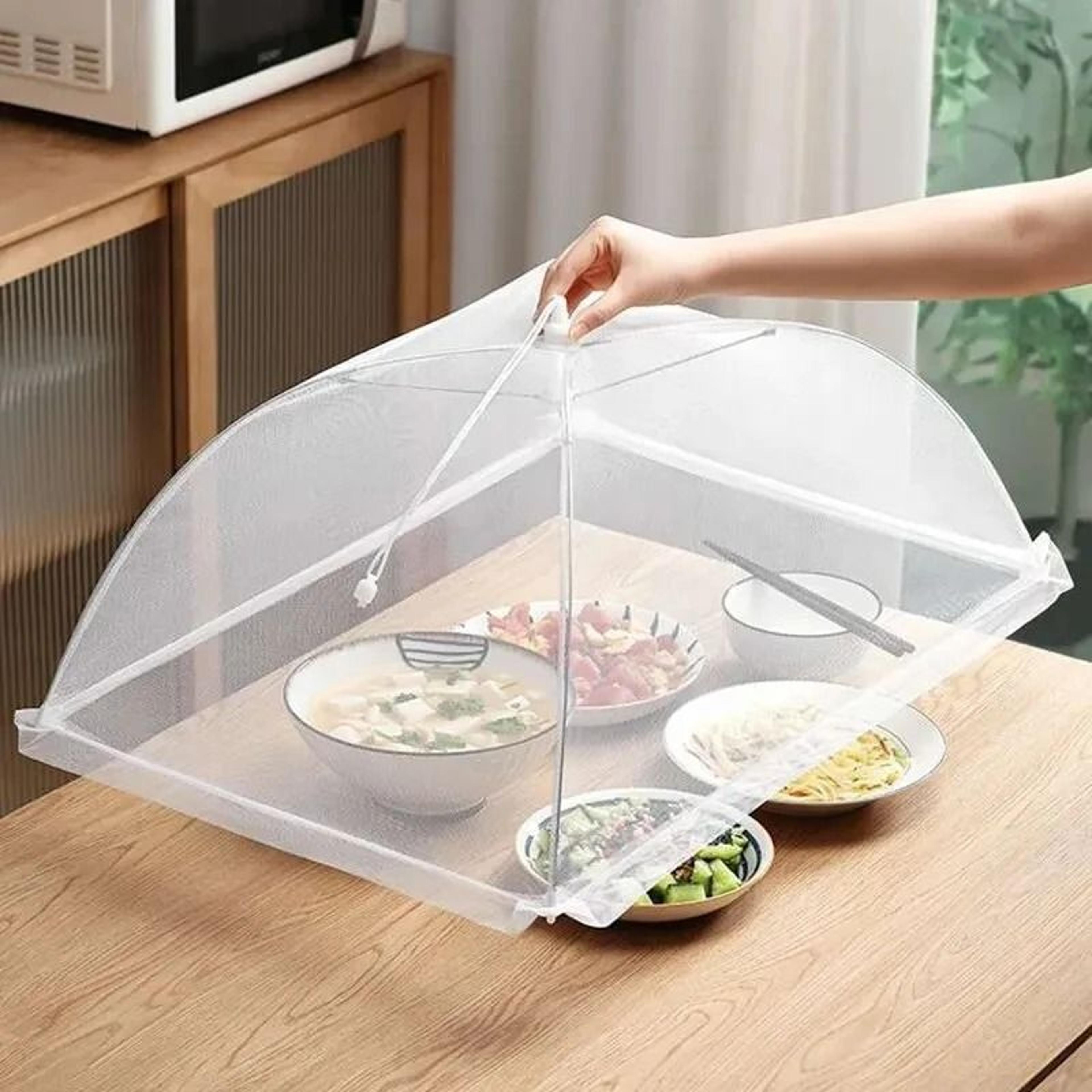 mesh food cover folding washable insect proof dish net protection for home kitchen