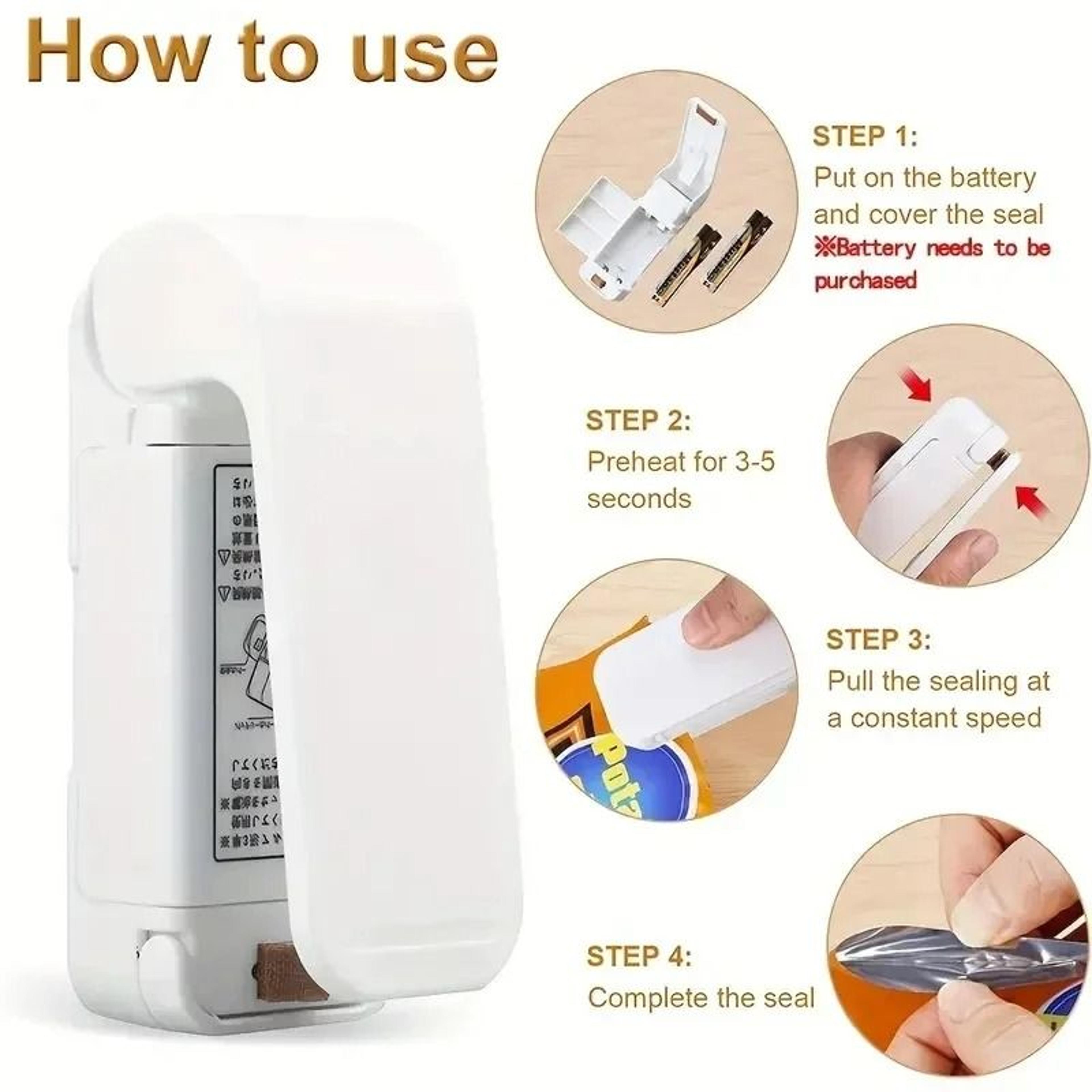Mini Heat Bag Sealing Machine Portable Food Bag Sealer 2
