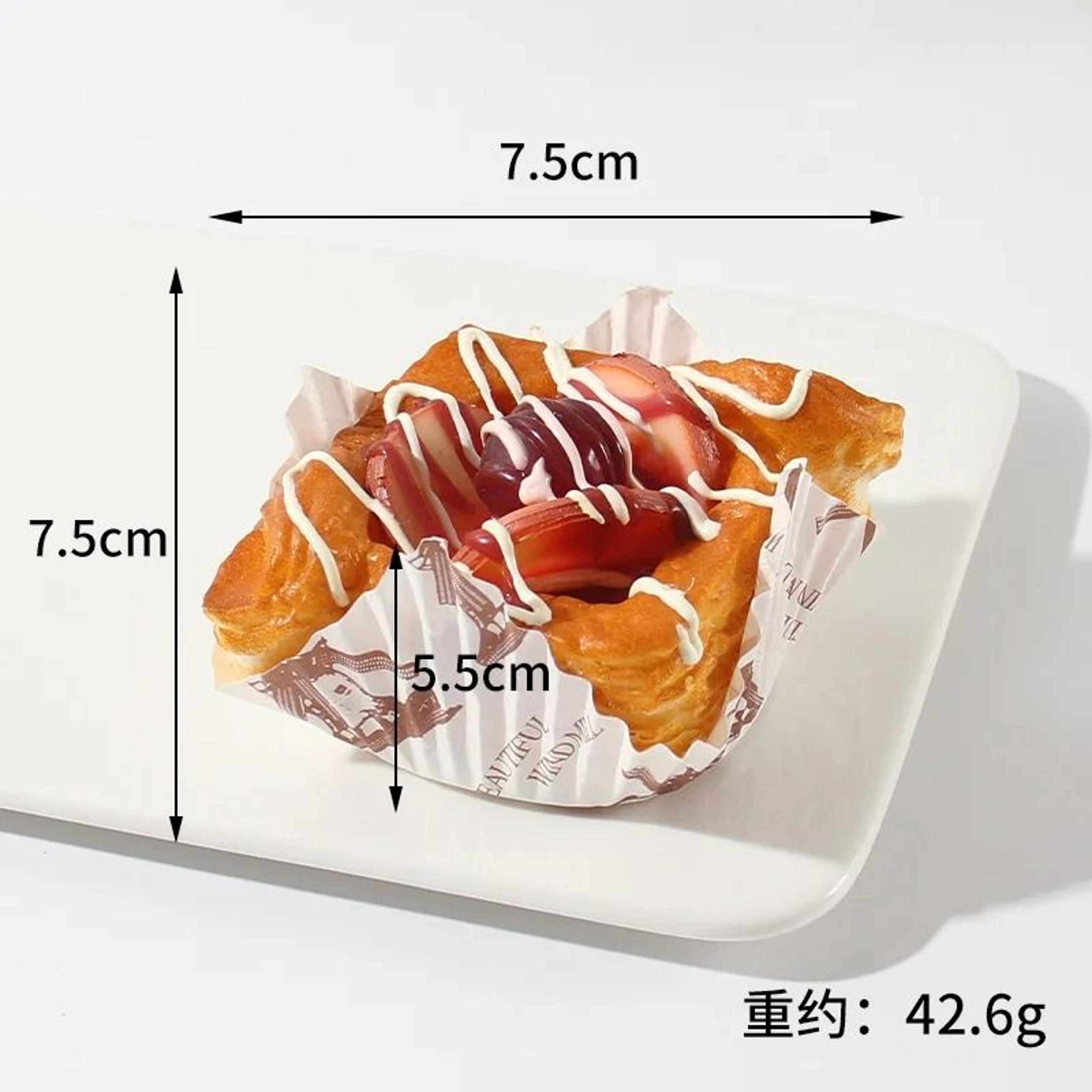 Fake Cake Bread Cupcake Pastry Bakery Artificial Soft Bread Food Model Props Refrigerator Stickers  6