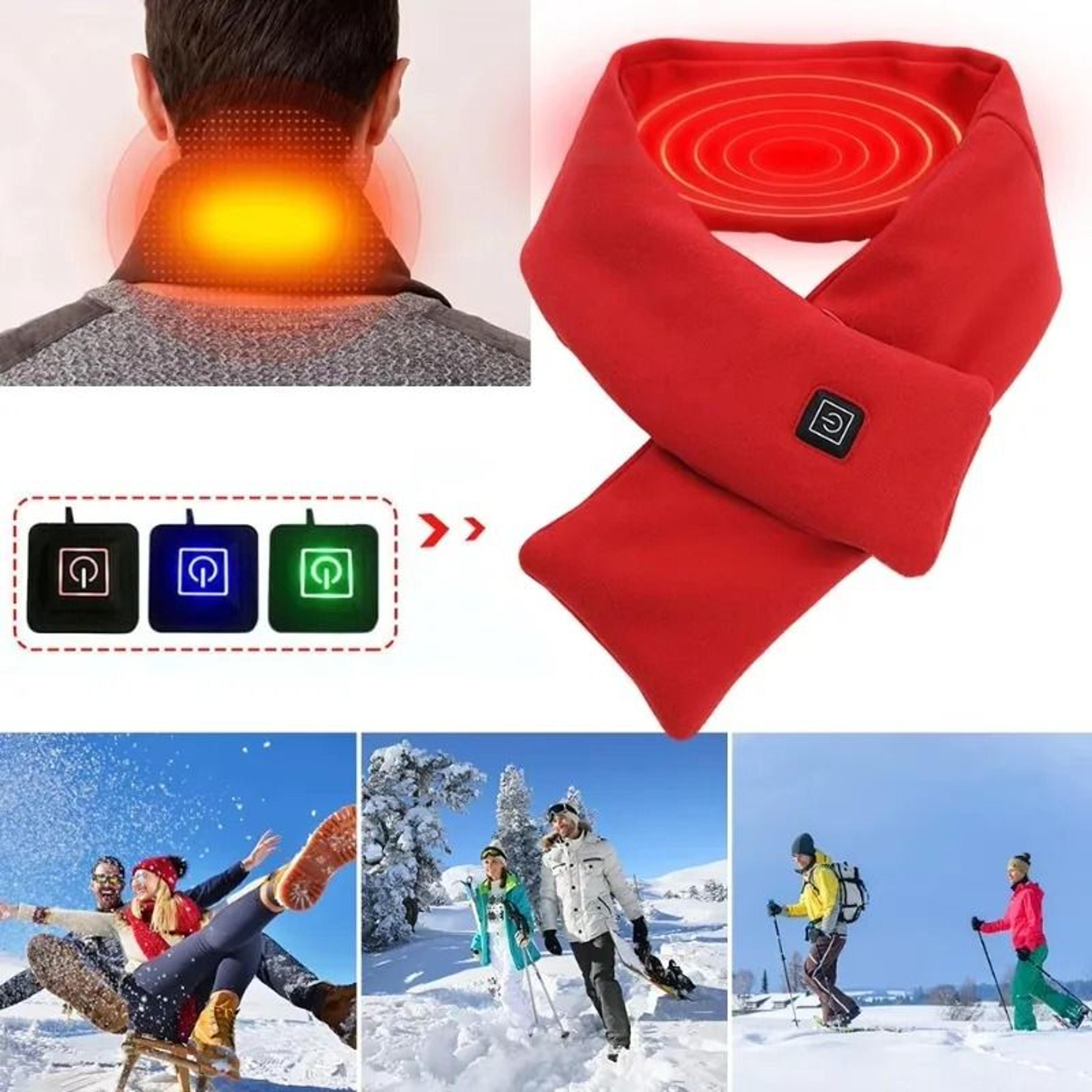 USB Heating Scarf Men Women Temperature Adjustable Neck Warmer 1
