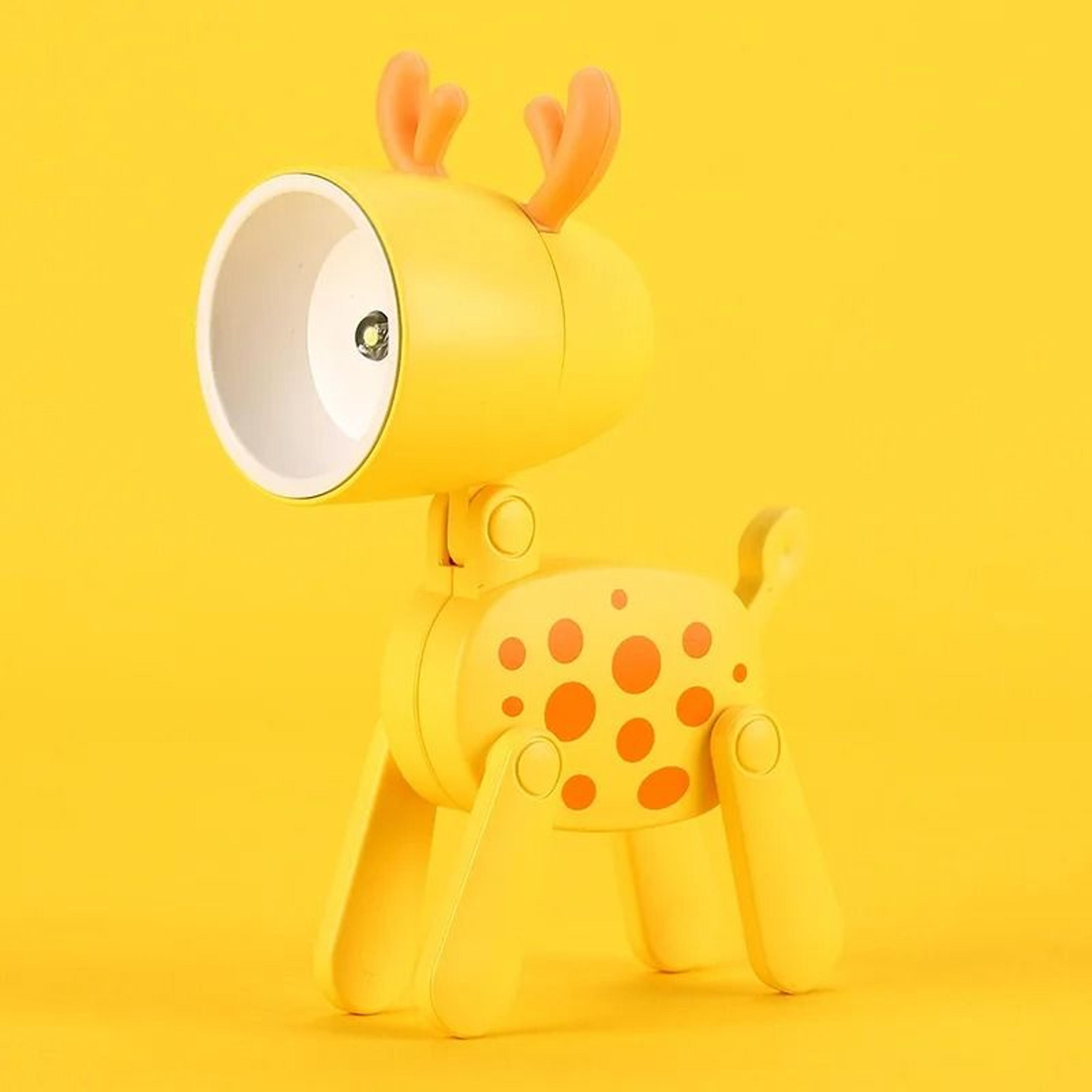 Mini LED Night Light Folding Desk Lamp Cartoon Pet Dog Deer Shape 18