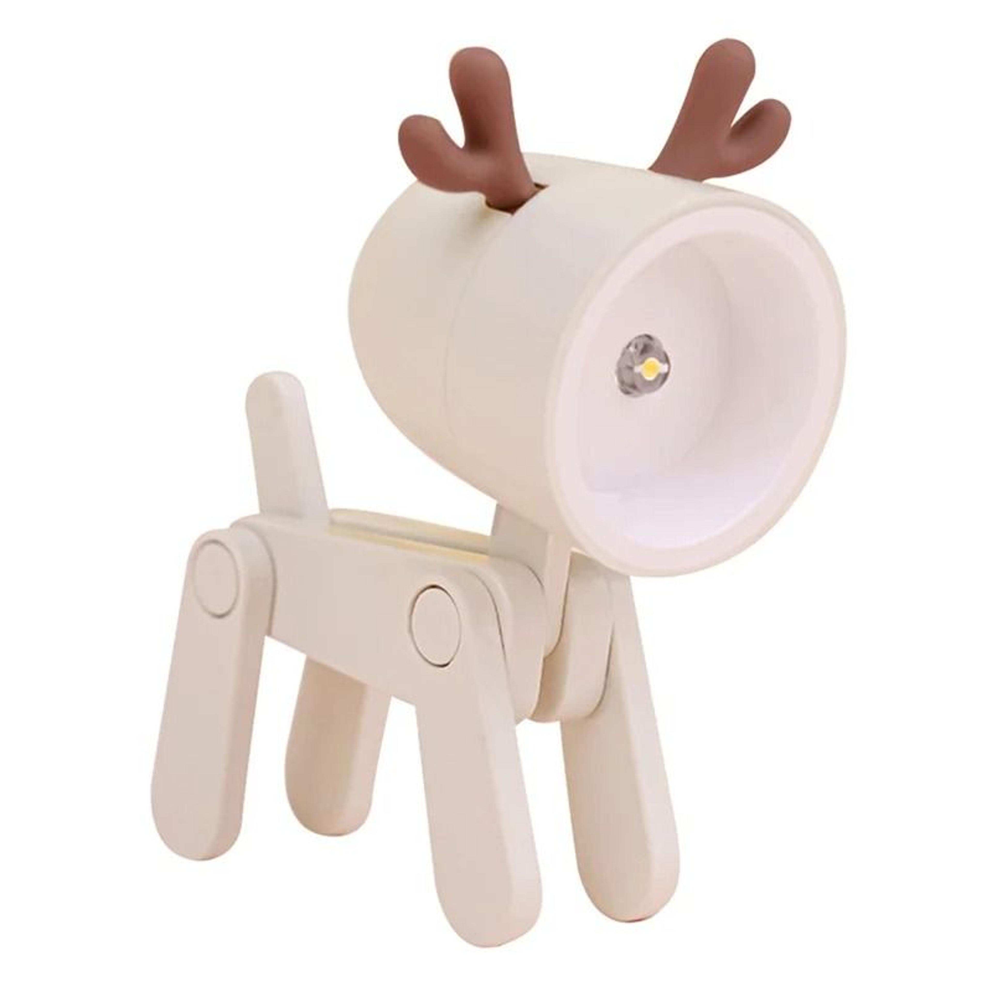 Mini LED Night Light Folding Desk Lamp Cartoon Pet Dog Deer Shape 24