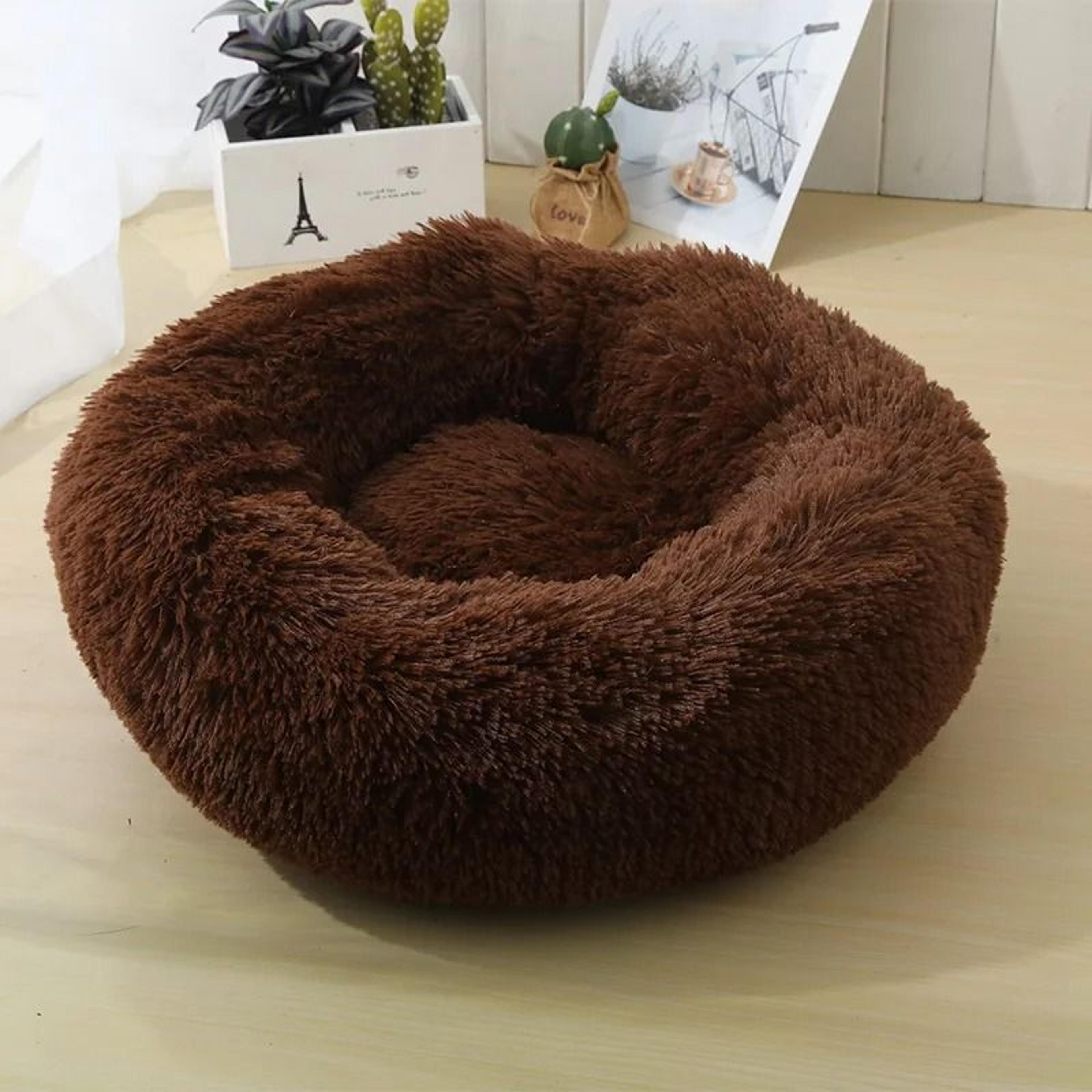 Plush Pet Nest Round Cat Dog Bed 12