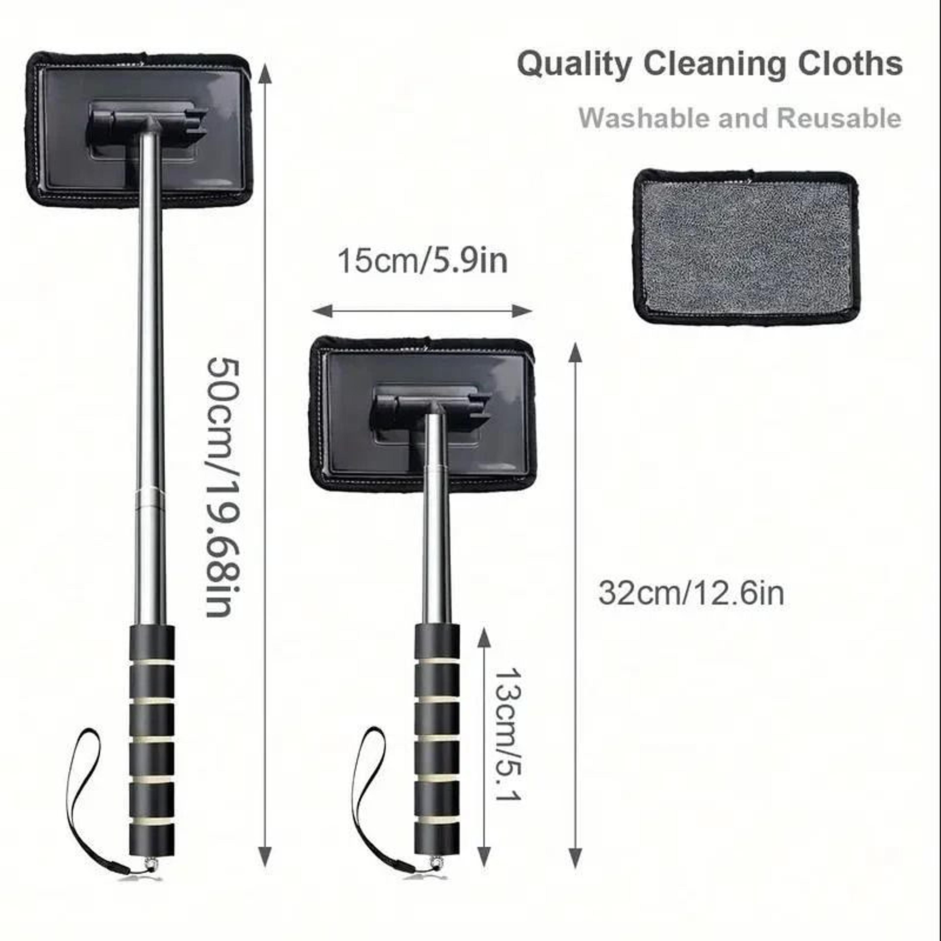 Telescopic Windshield Water Scraper Window Cleaning Brush For Car 3