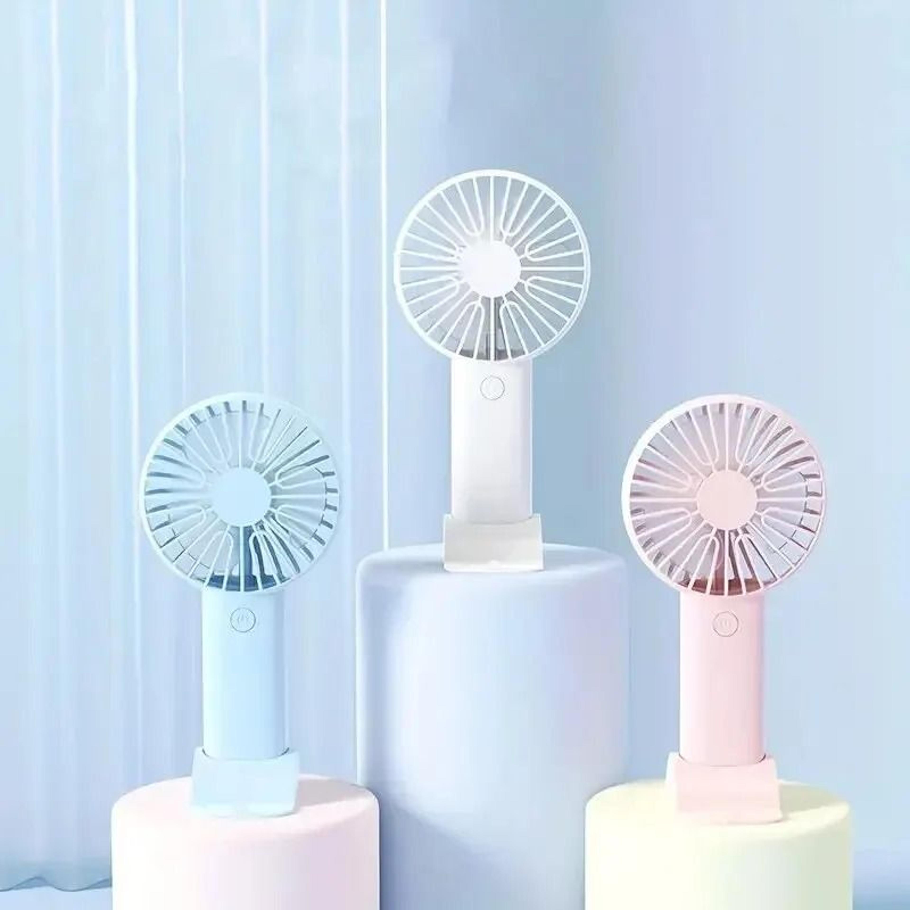 Mini USB Charging Handheld And Desktop Fan With Phone Holder 3