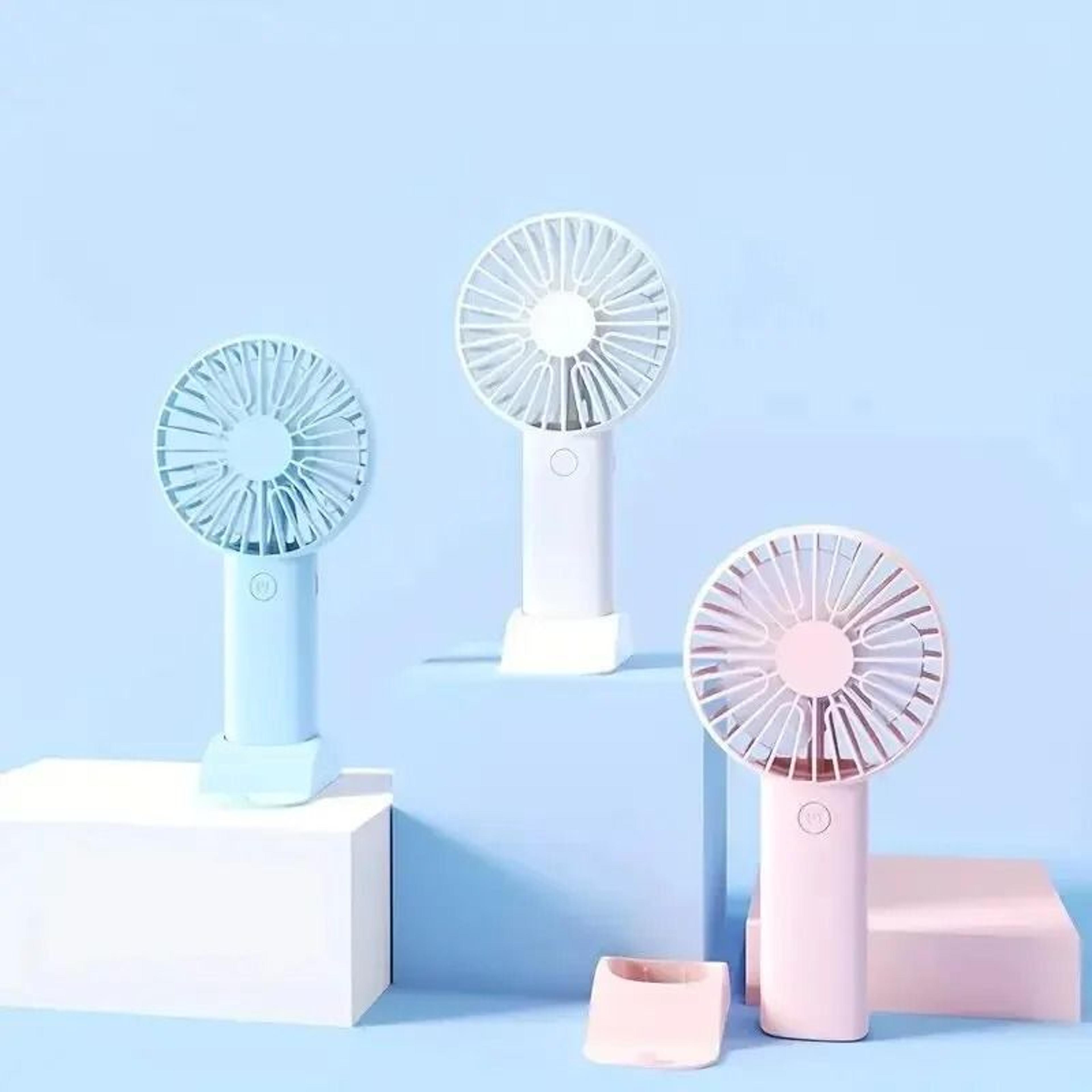 Mini USB Charging Handheld And Desktop Fan With Phone Holder 4