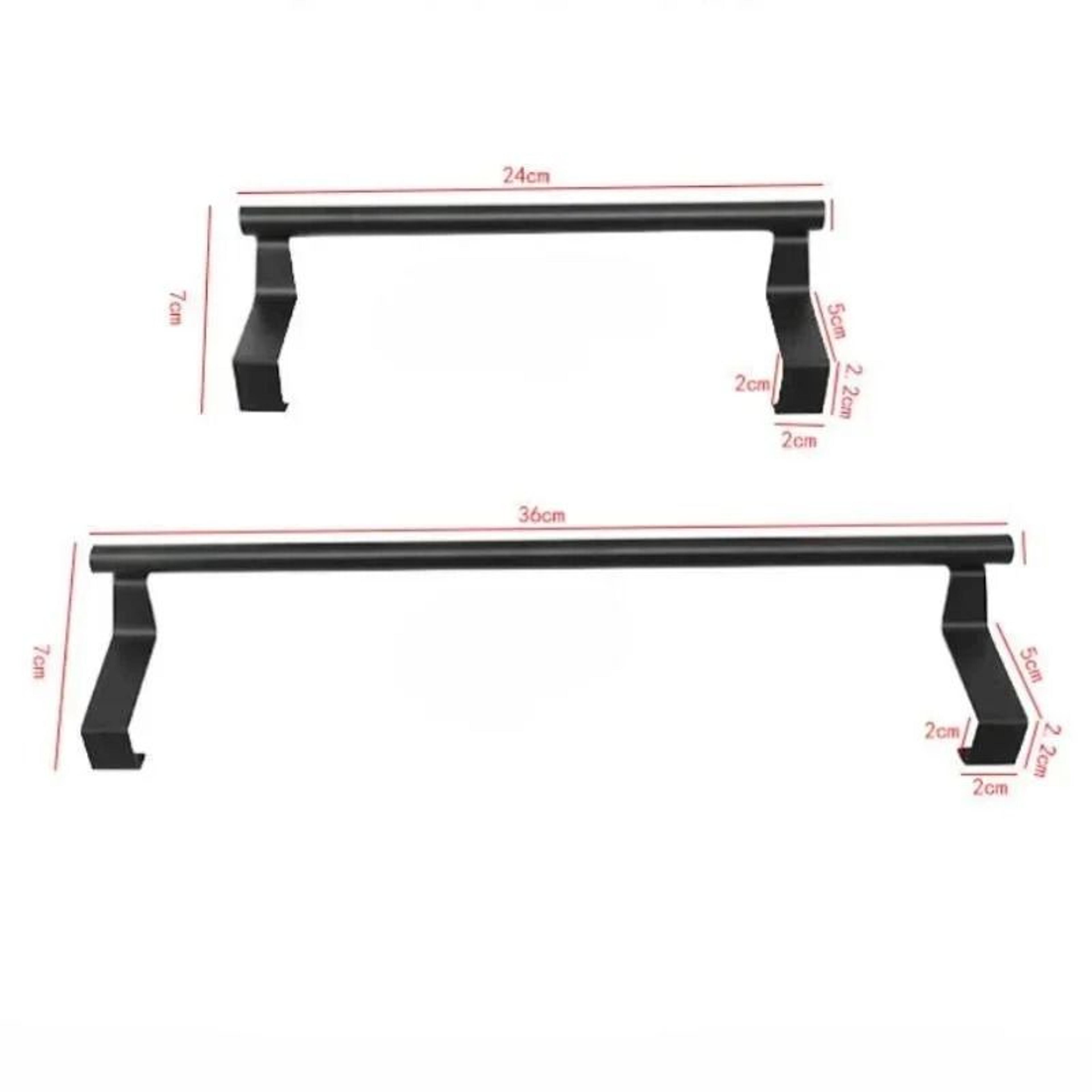 Over Cabinet Towel Rod Storage Rack 5