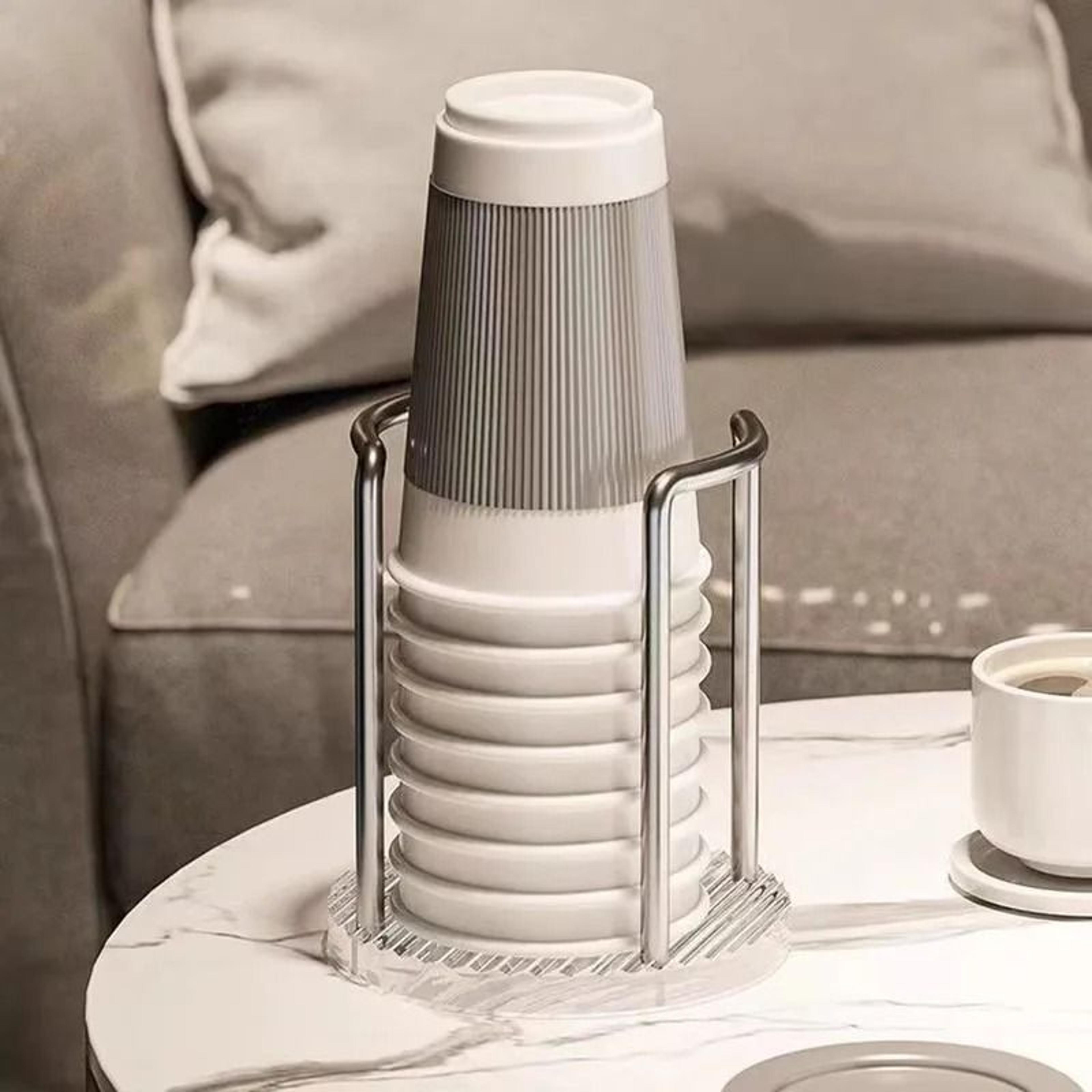 Luxury Disposable Cup Storage Holder Dispenser Rack Shelf For Home 3
