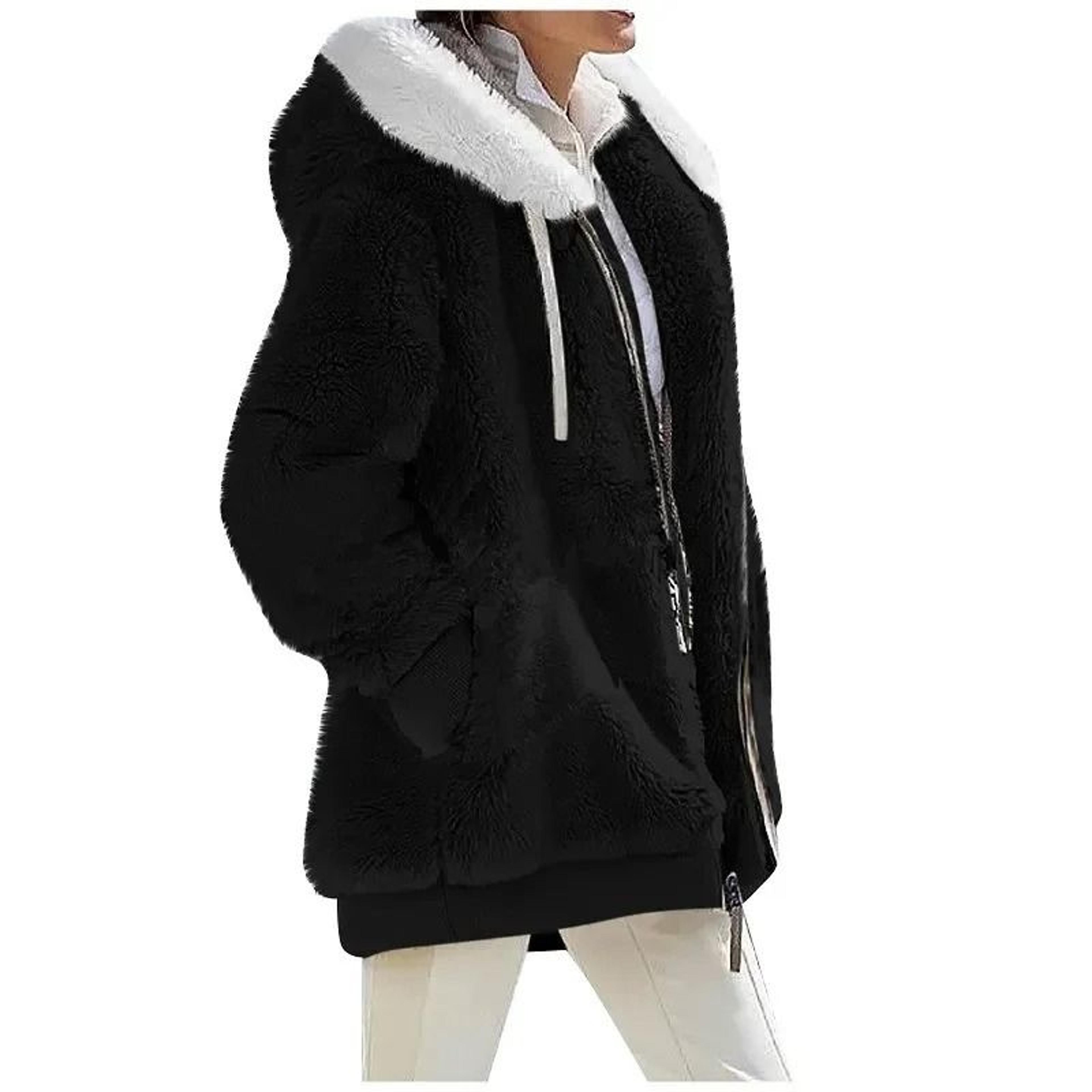 Autumn Winter Fashion Women Coat Casual Hooded Zipper Fleece Jacket 8