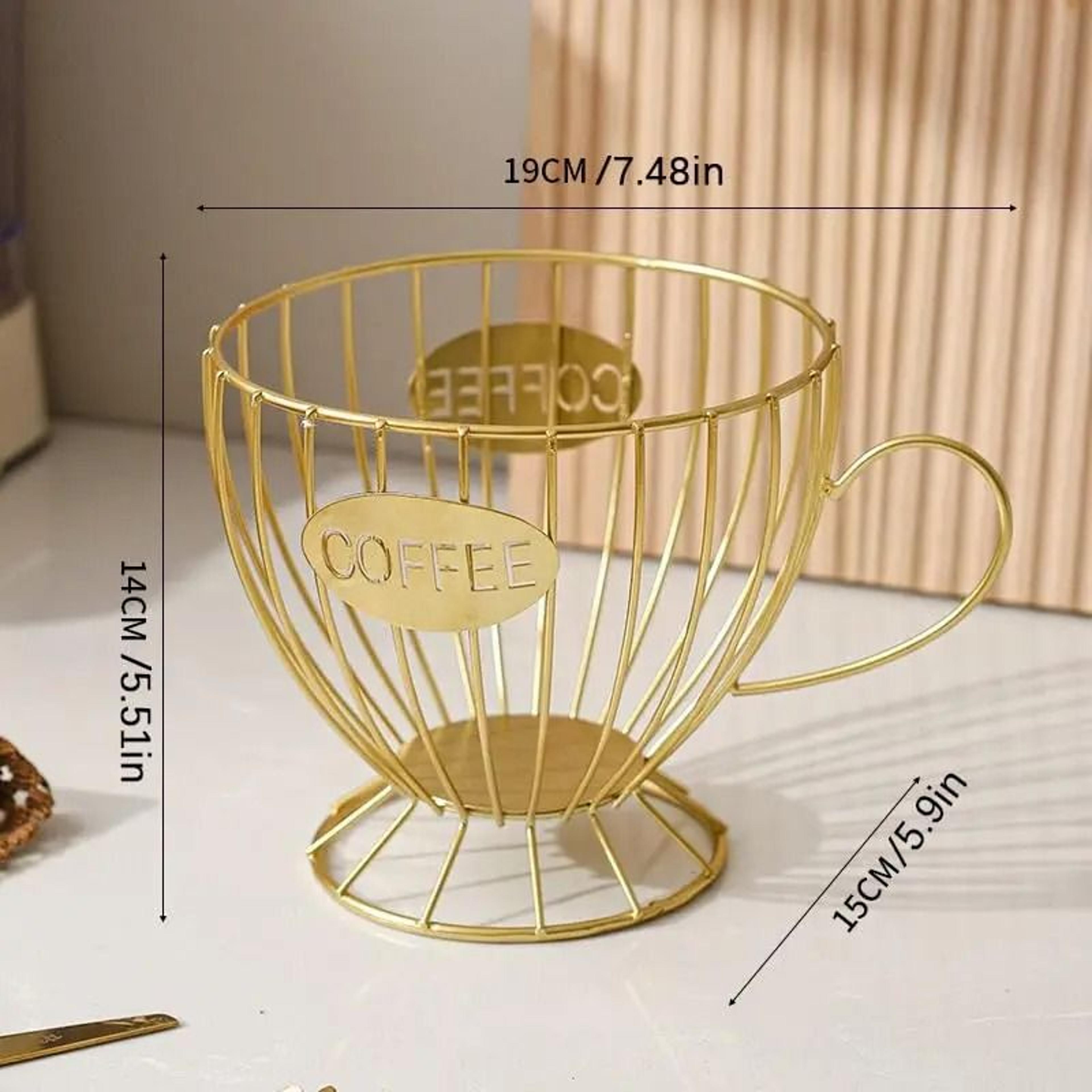 Metal Coffee Capsule Holder Large Capacity Coffee Pod Organizer 5