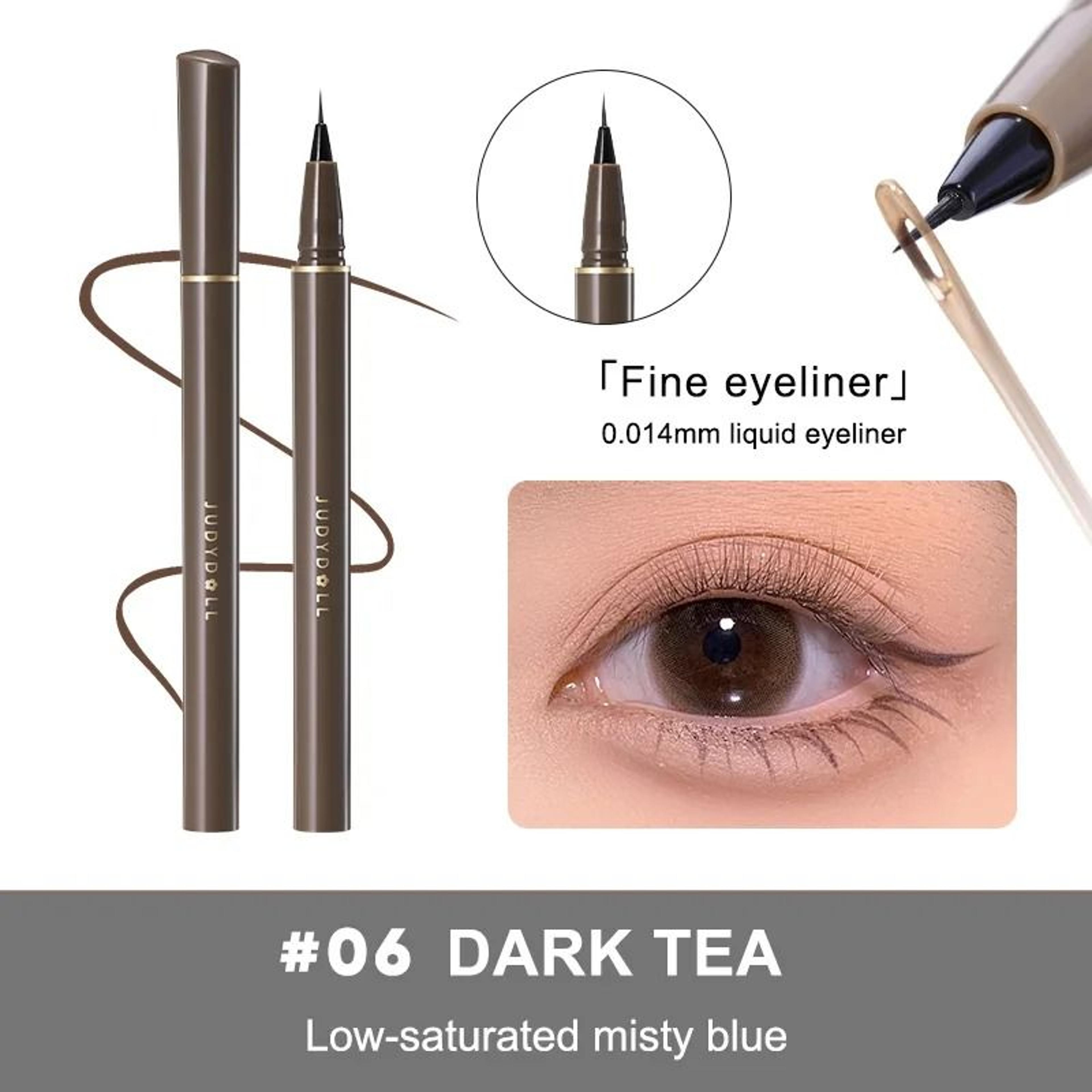 Judydoll Precision Liquid Eyeliner Pen Ultra Fine Tip Waterproof Smudge Proof 24 Hour Long Lasting 5