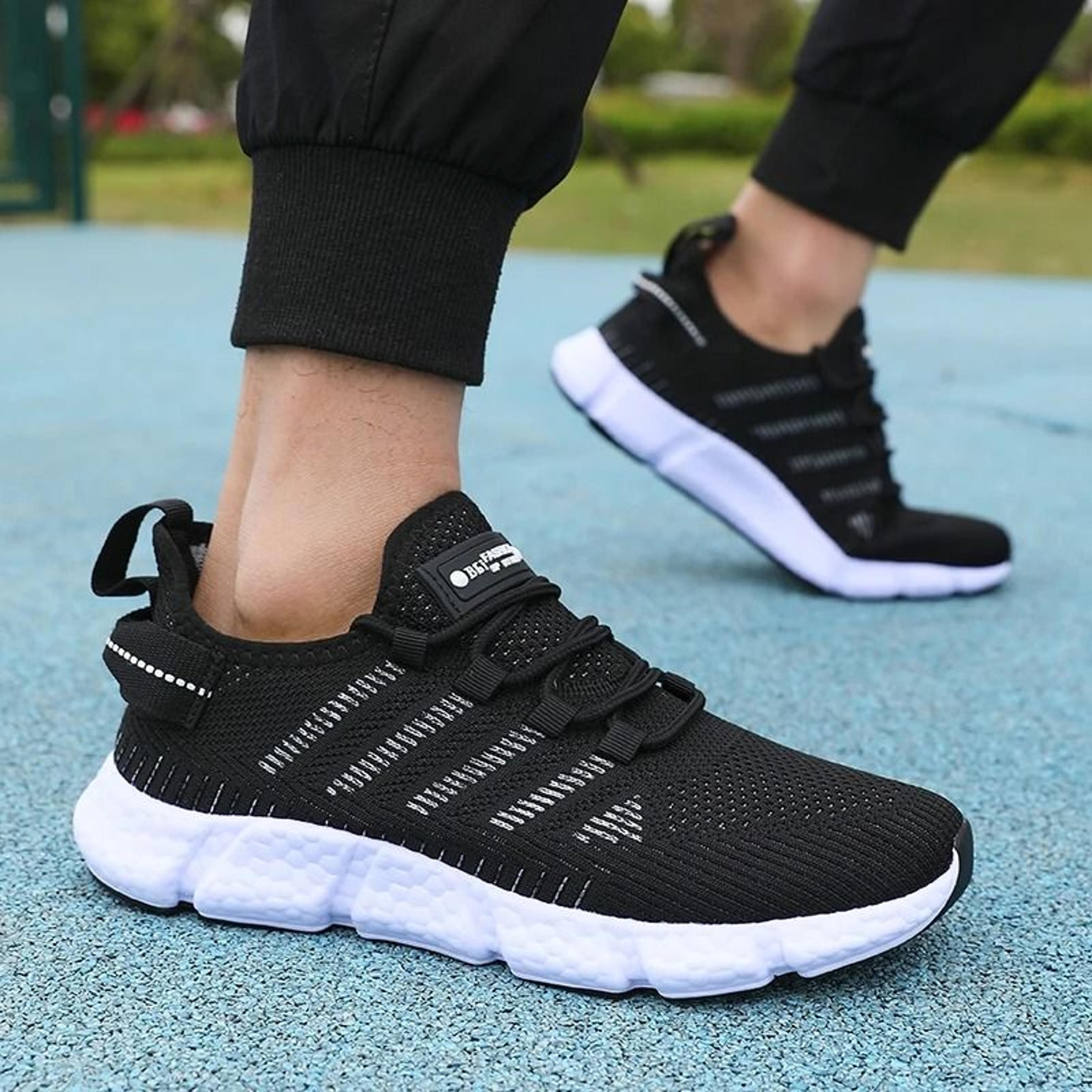 Men Mesh Breathable Running Shoes Lightweight Casual Outdoor Exercise Trainers 9