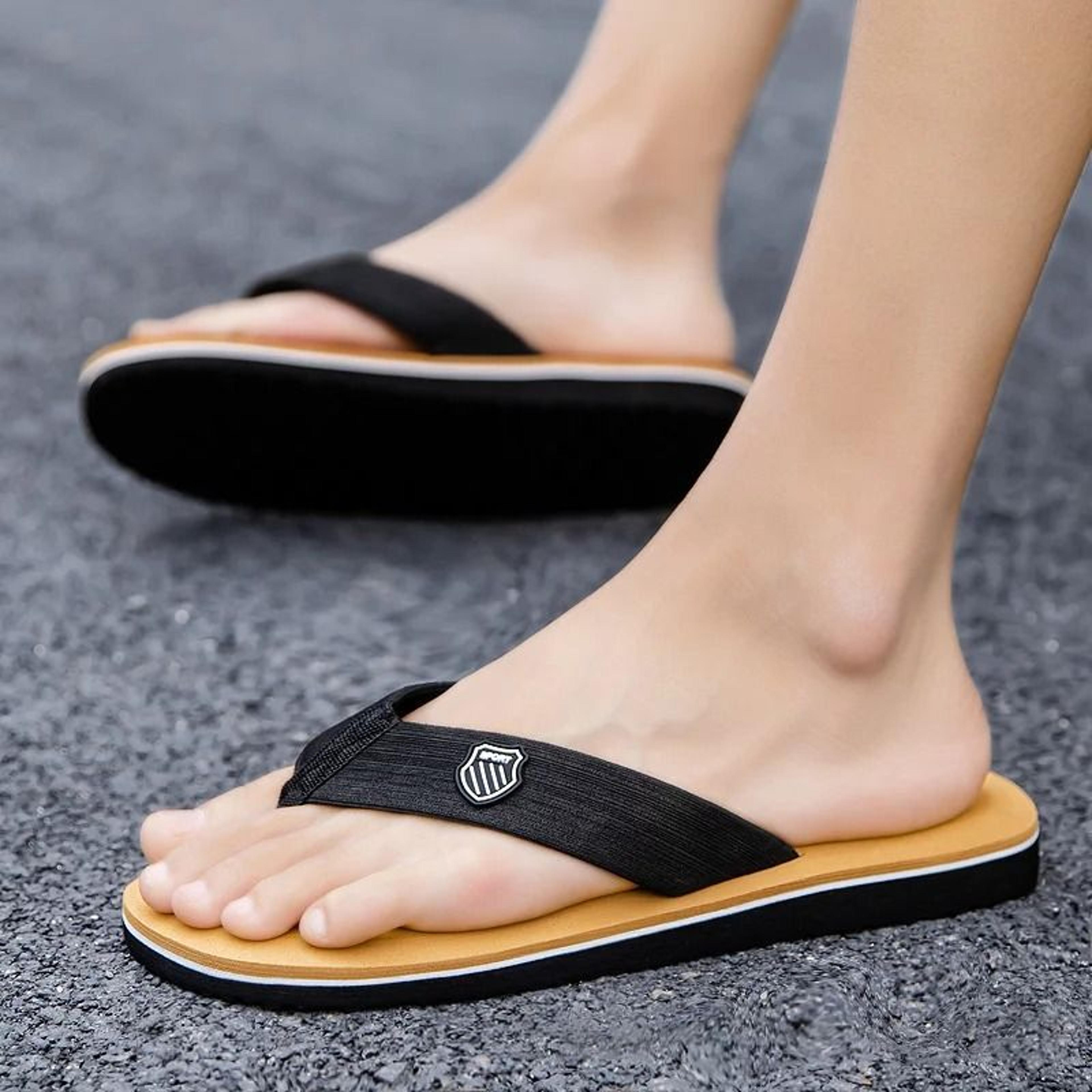 Men Casual Flip Flops Fashion Beach Slides Non Slip House Slippers 1