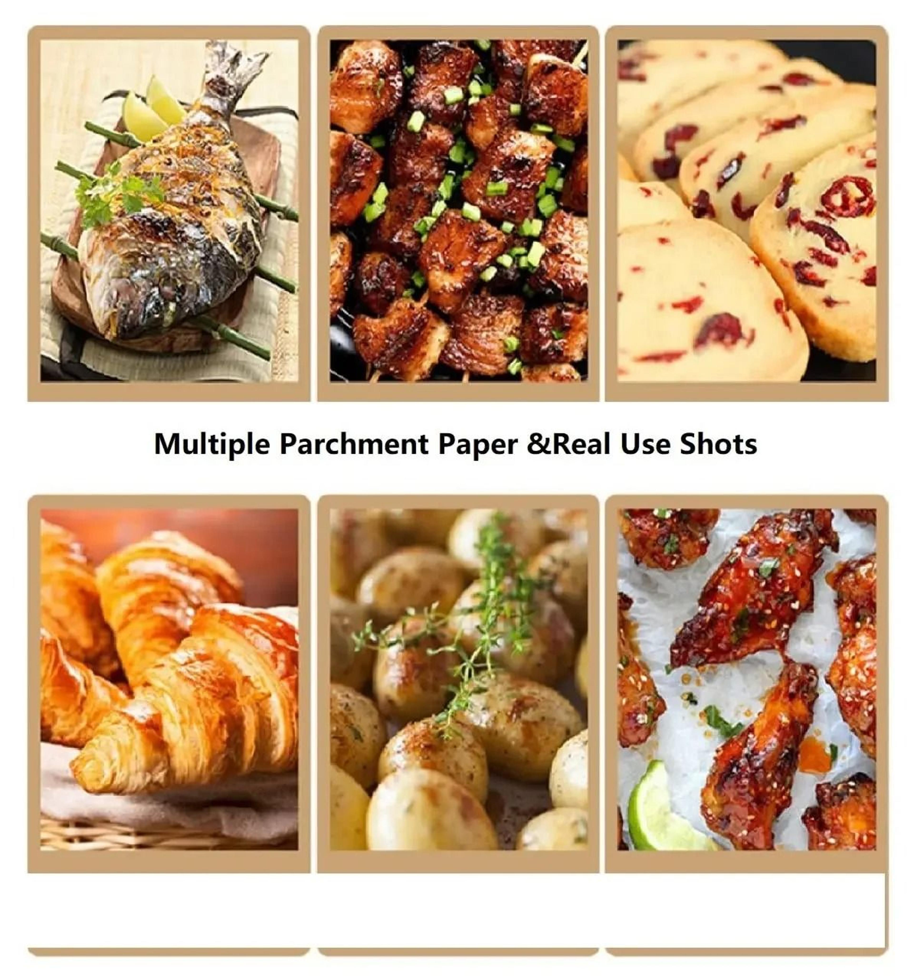 Parchment Paper Baking Sheets Non Stick Precut For Baking Grilling Air Fryer Steaming 3