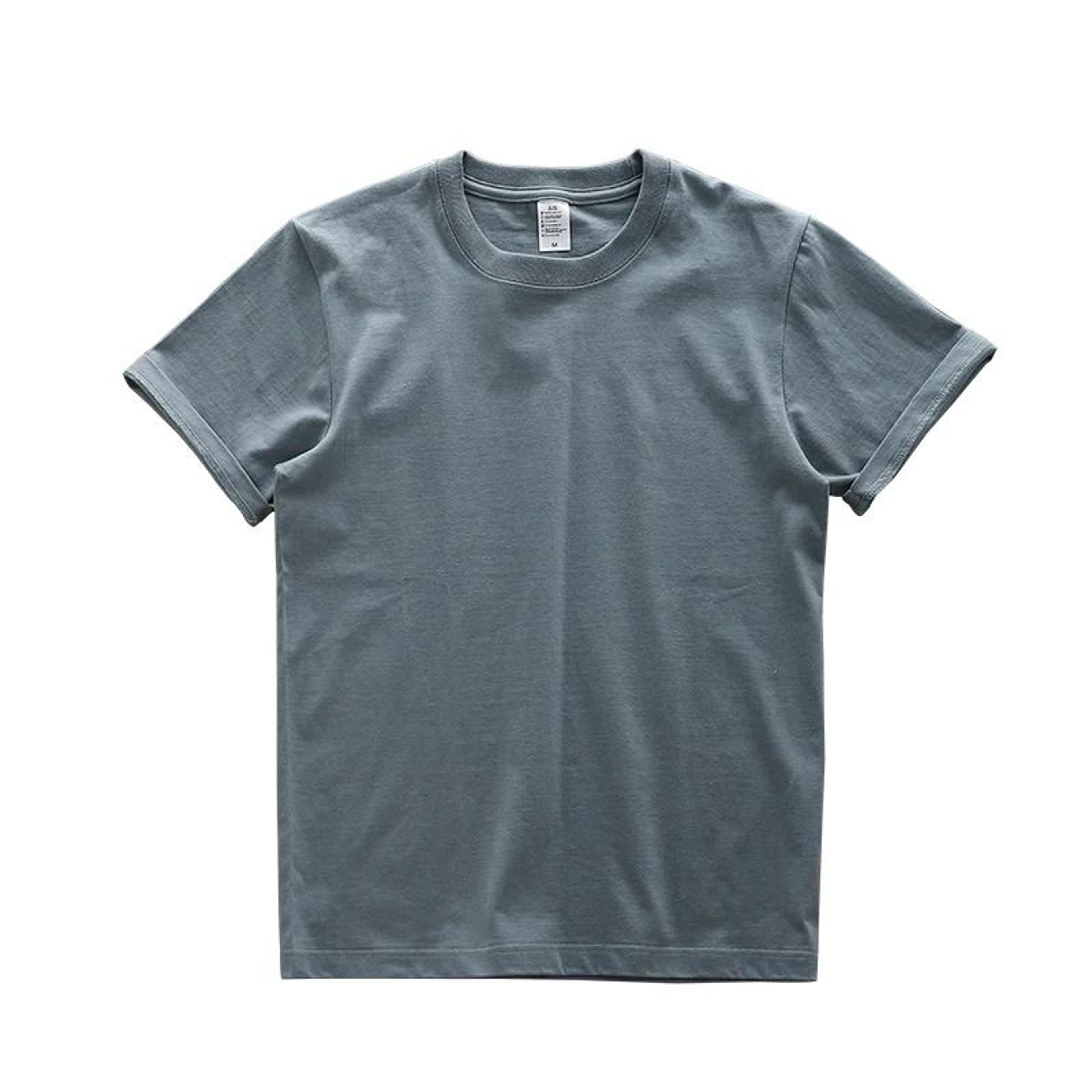 Dukeen Oversized Heavy T Shirt For Men Summer Short Sleeve Cotton Casual Top 9