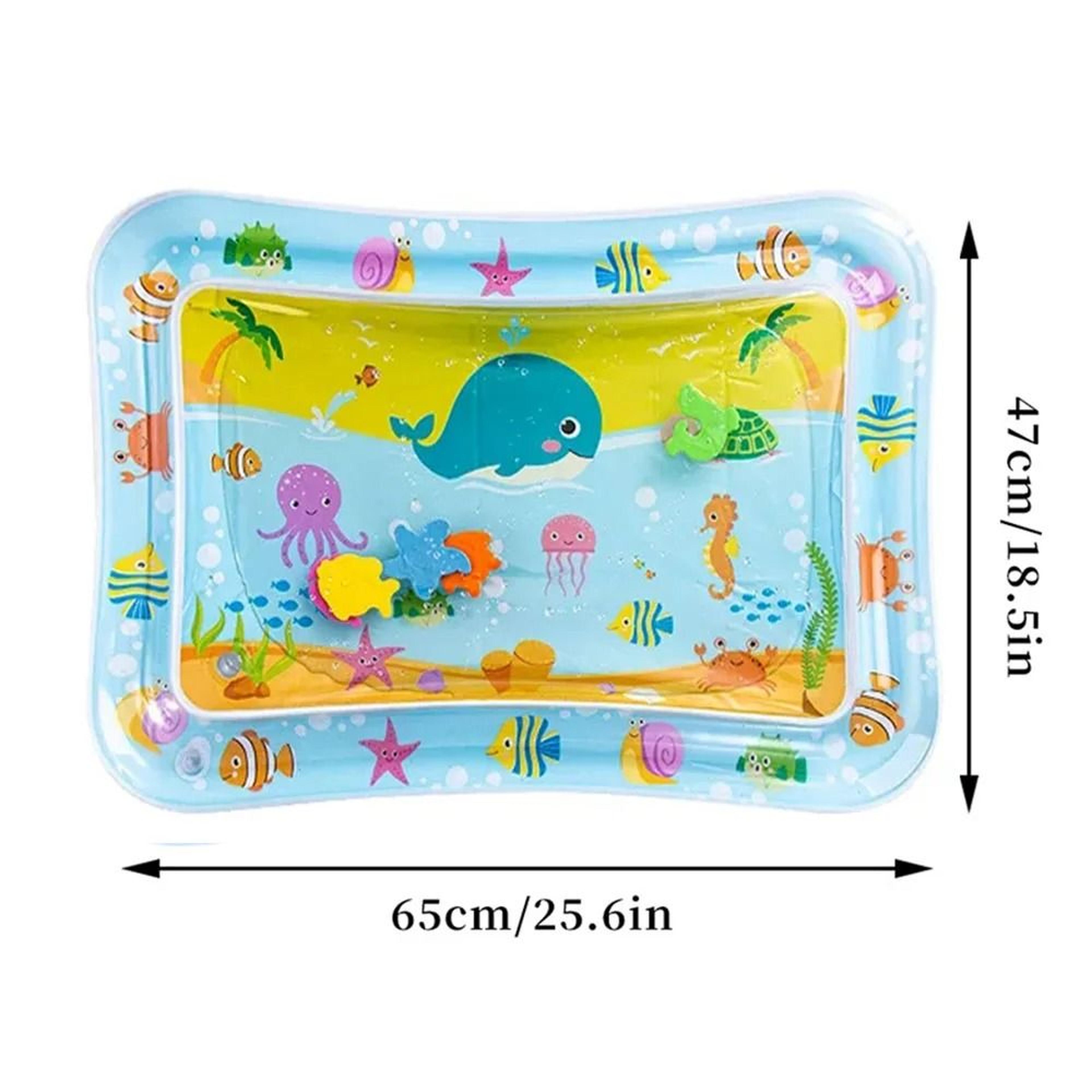 Baby Water Play Mat Inflatable Cushion PVC Infant Tummy Time Toddler Water Pad For Early Learning 4
