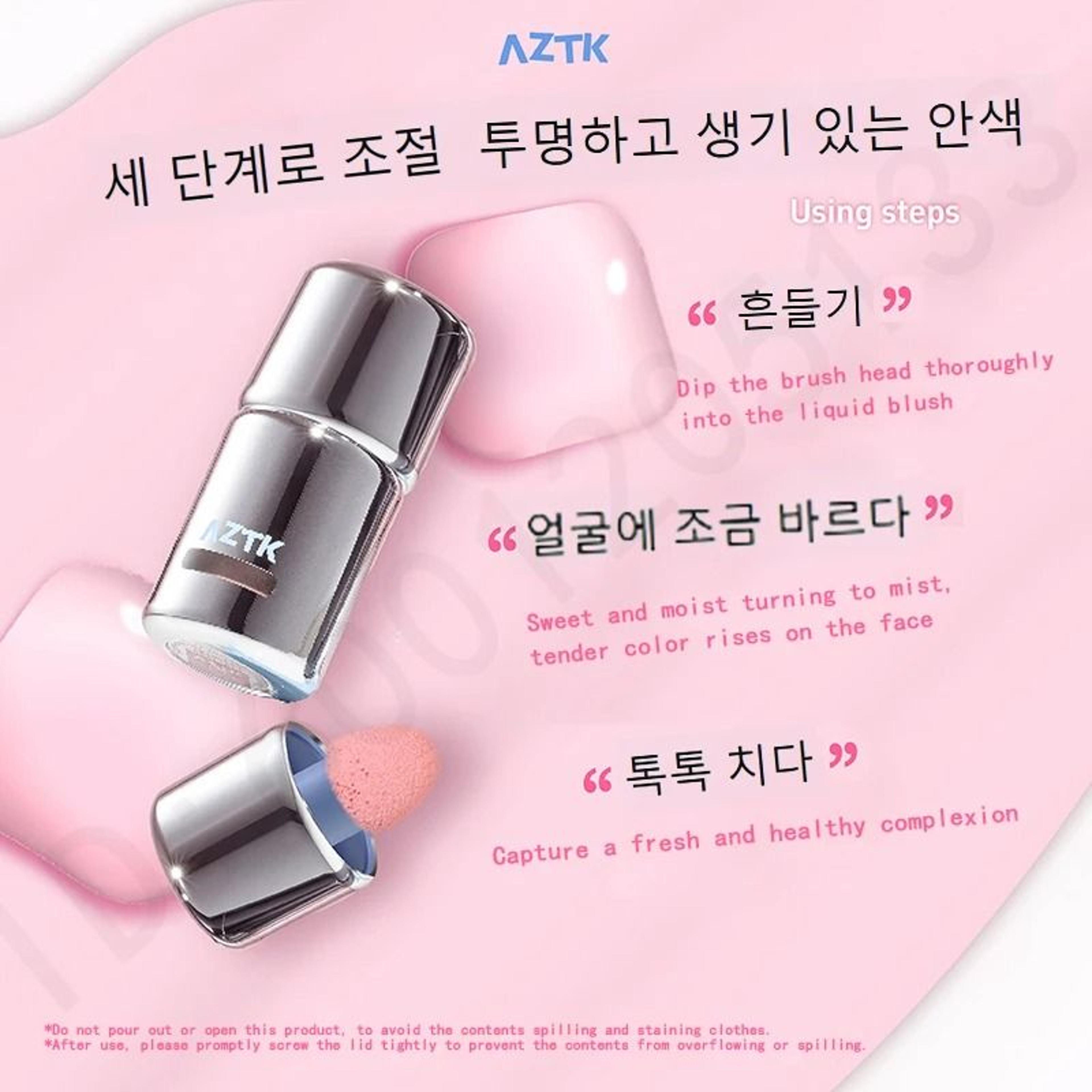 AZTK Liquid Blush JC04 Long Lasting Moisturizing Cheek Color 1